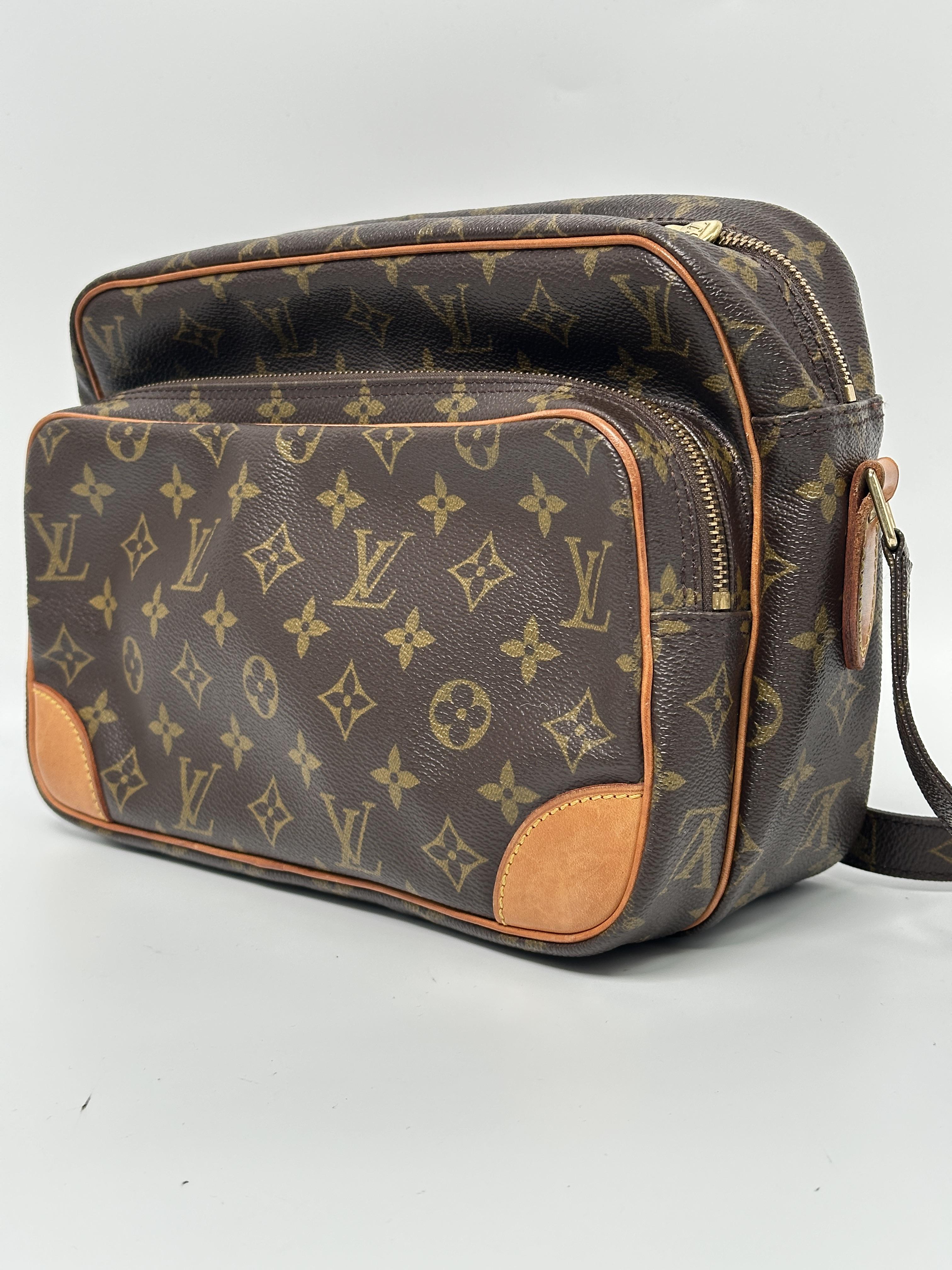 Pre-owned Louis Vuitton canvas and leather Shoulder Bags Monogram Nile Crossbody Shoulder Bag SH347LV