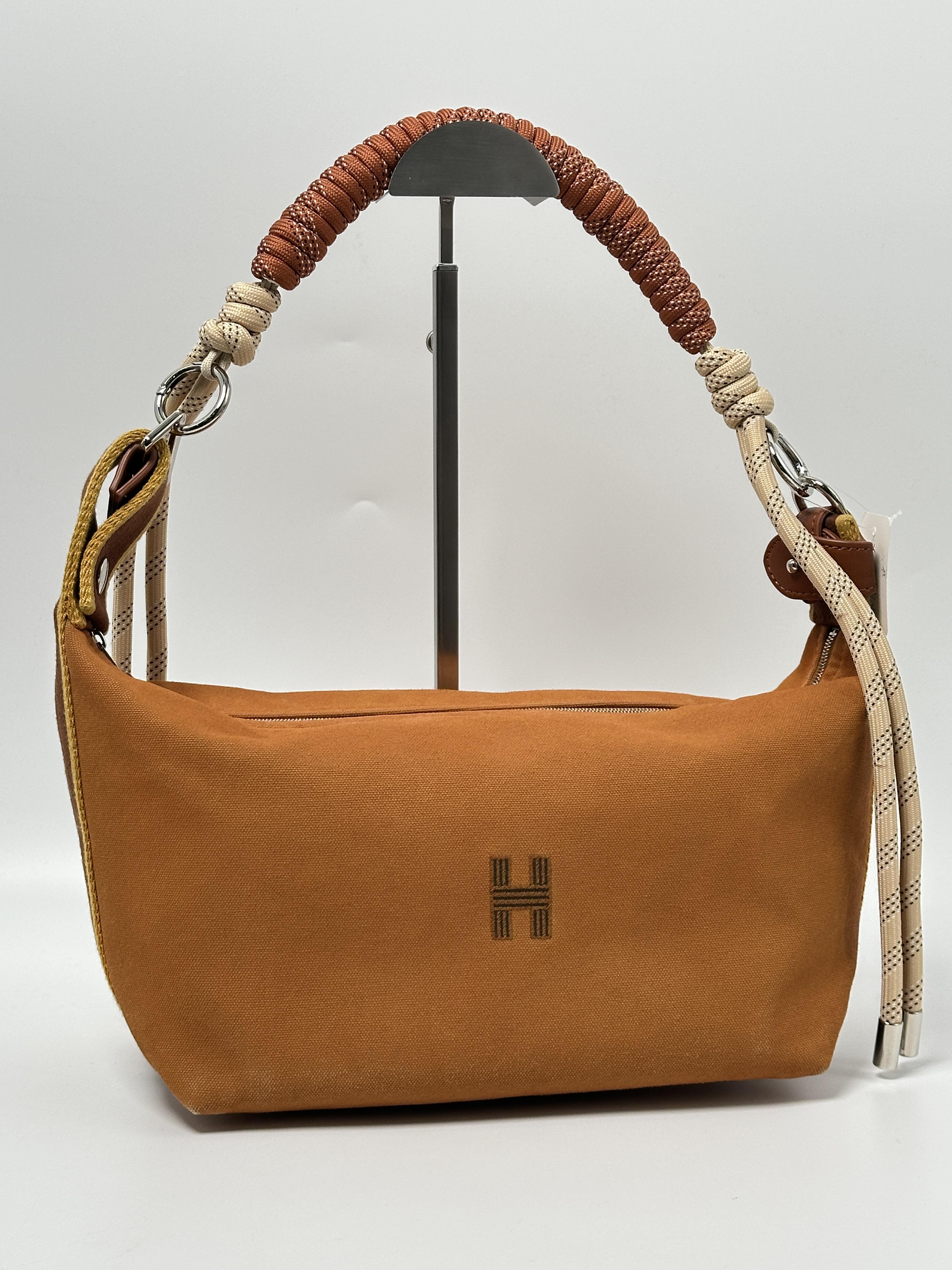 Brown Handle Hobo Shoulder Bag XU005HM