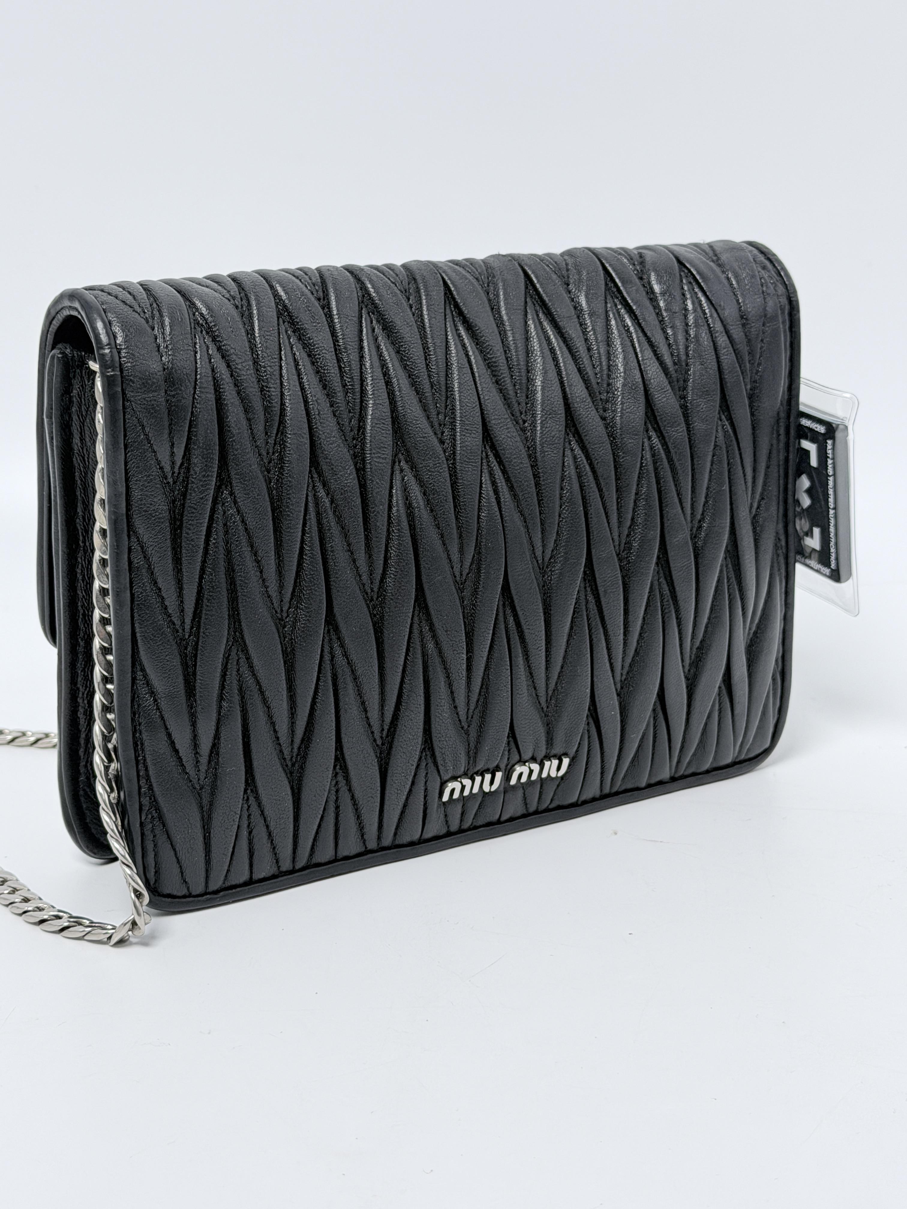 Matelasse Crystal Star Flap Shoulder Crossbody Chain Bag Nero JD1163MM
