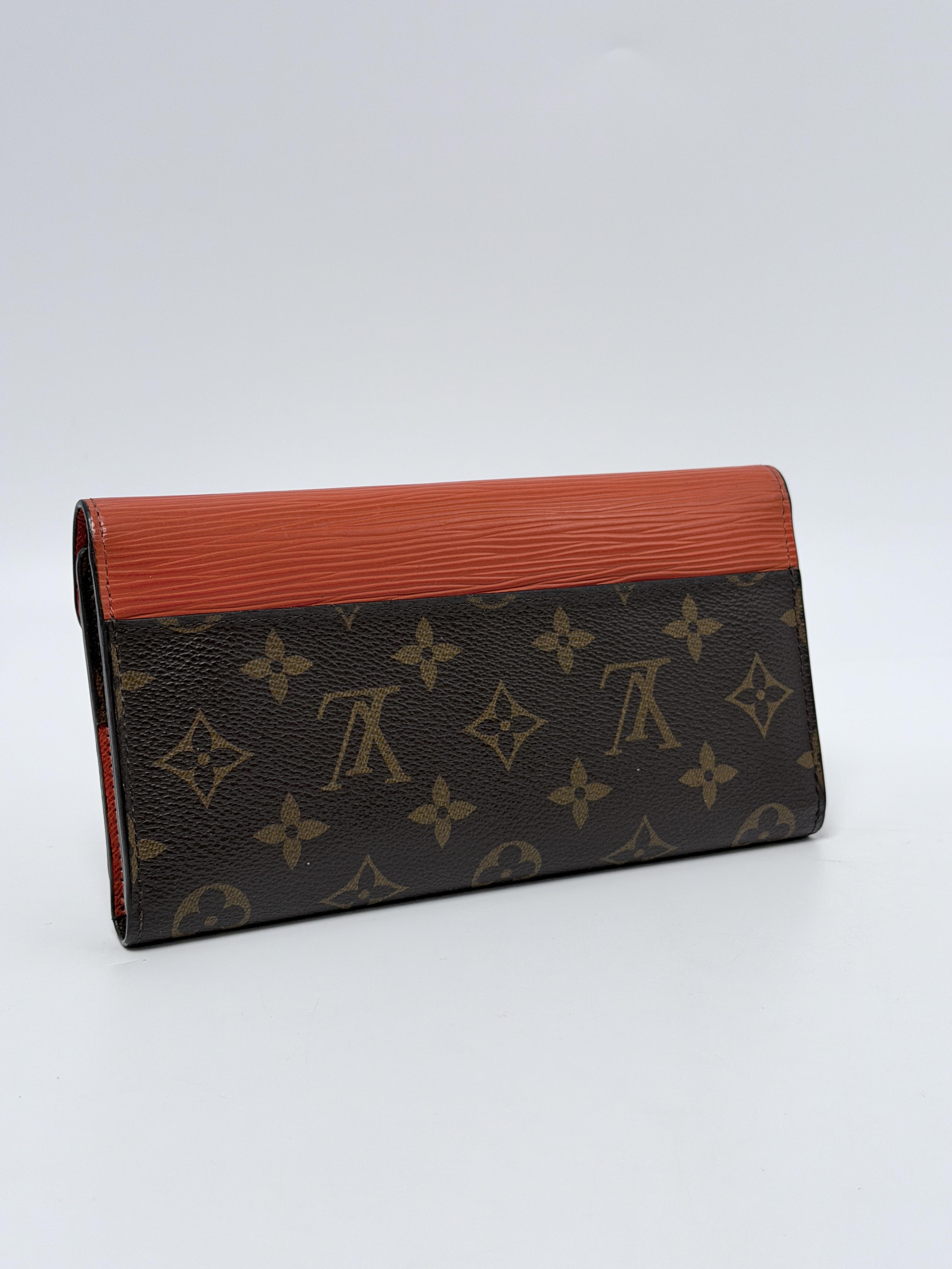Pallas Wallet Monogram Long Flap Wallet Piment Orange JD1442LV