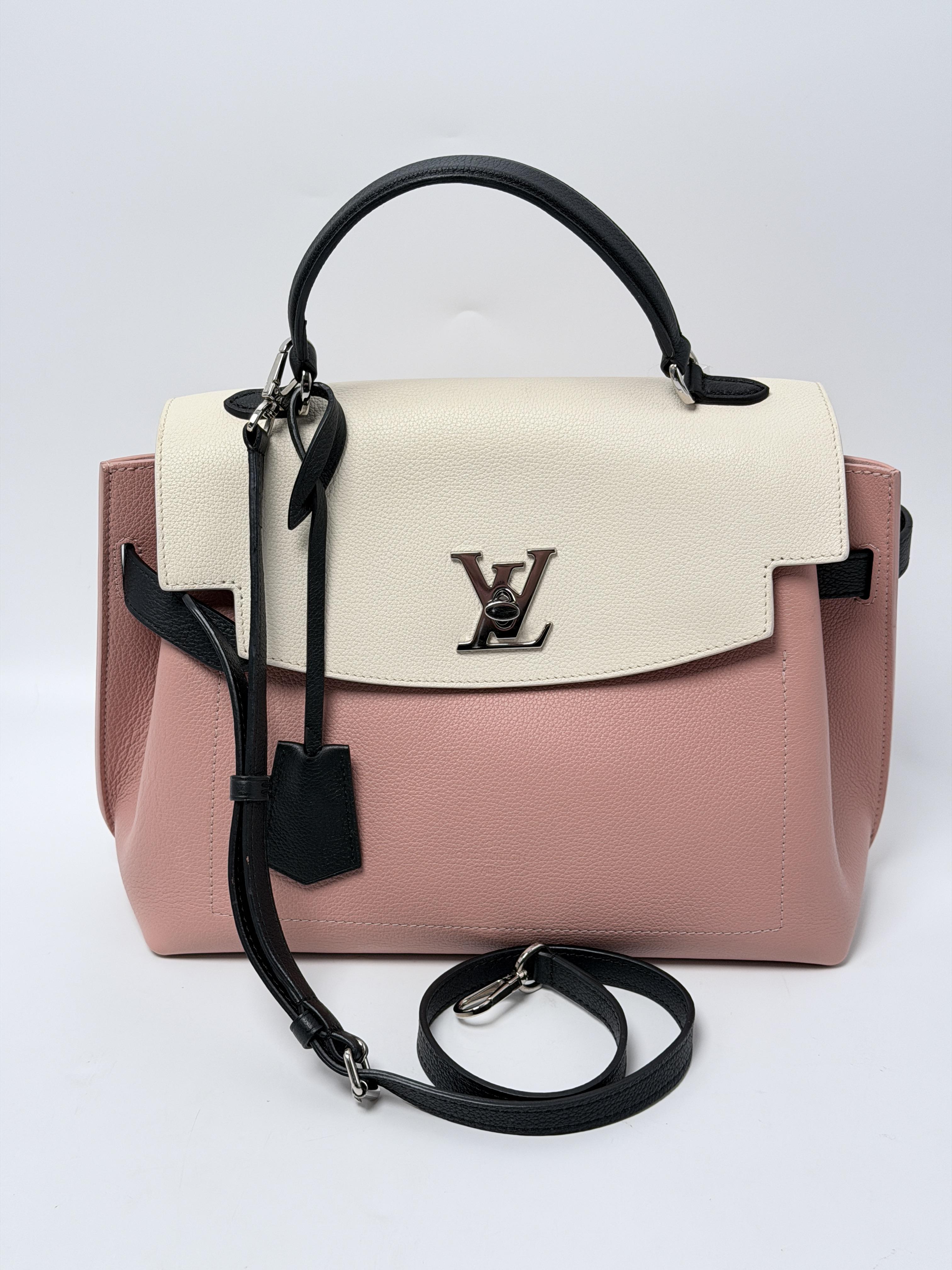 Lockme Ever MM Rose Trianon Cream Handle Bag Shoulder P074LV