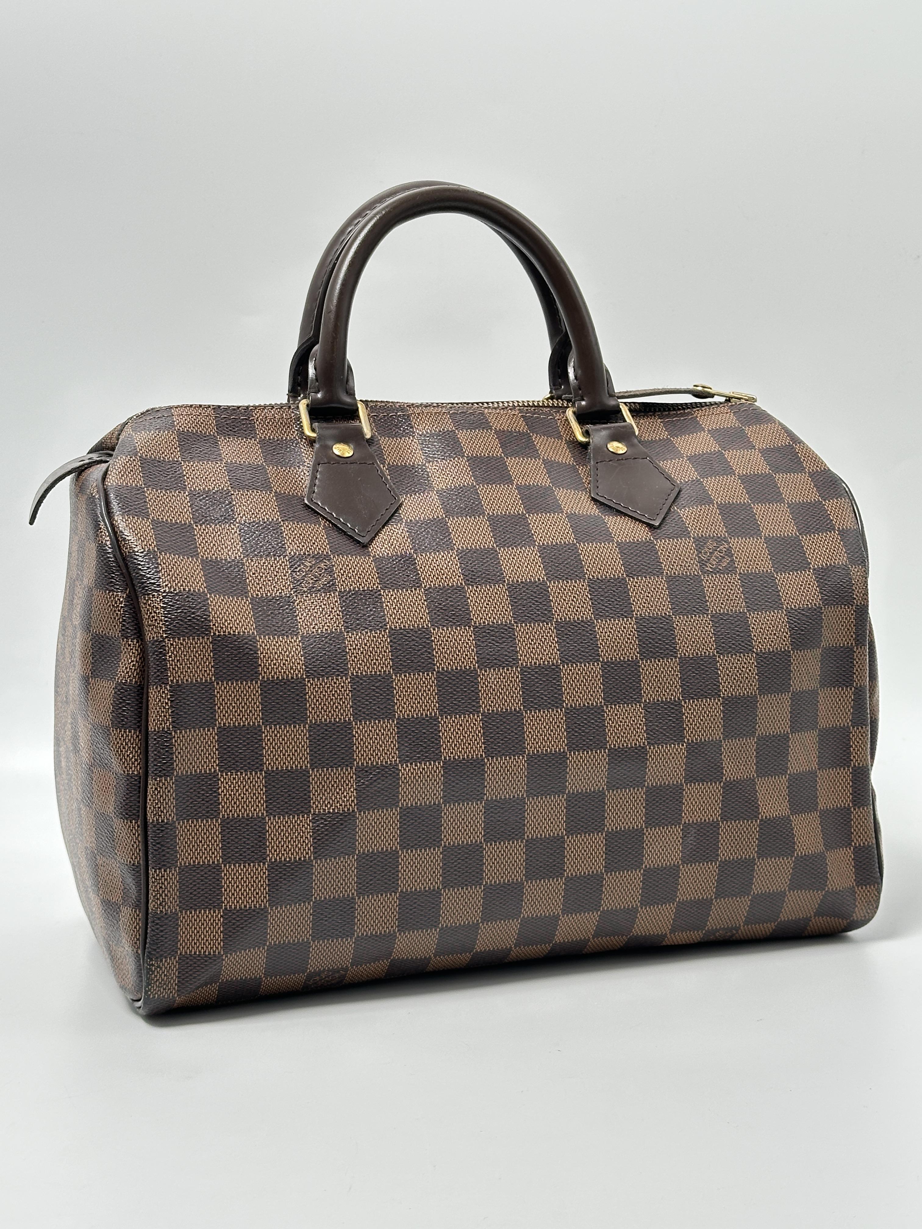 Damier Ebene Speedy 30 Top Handle Bag JA1104LV