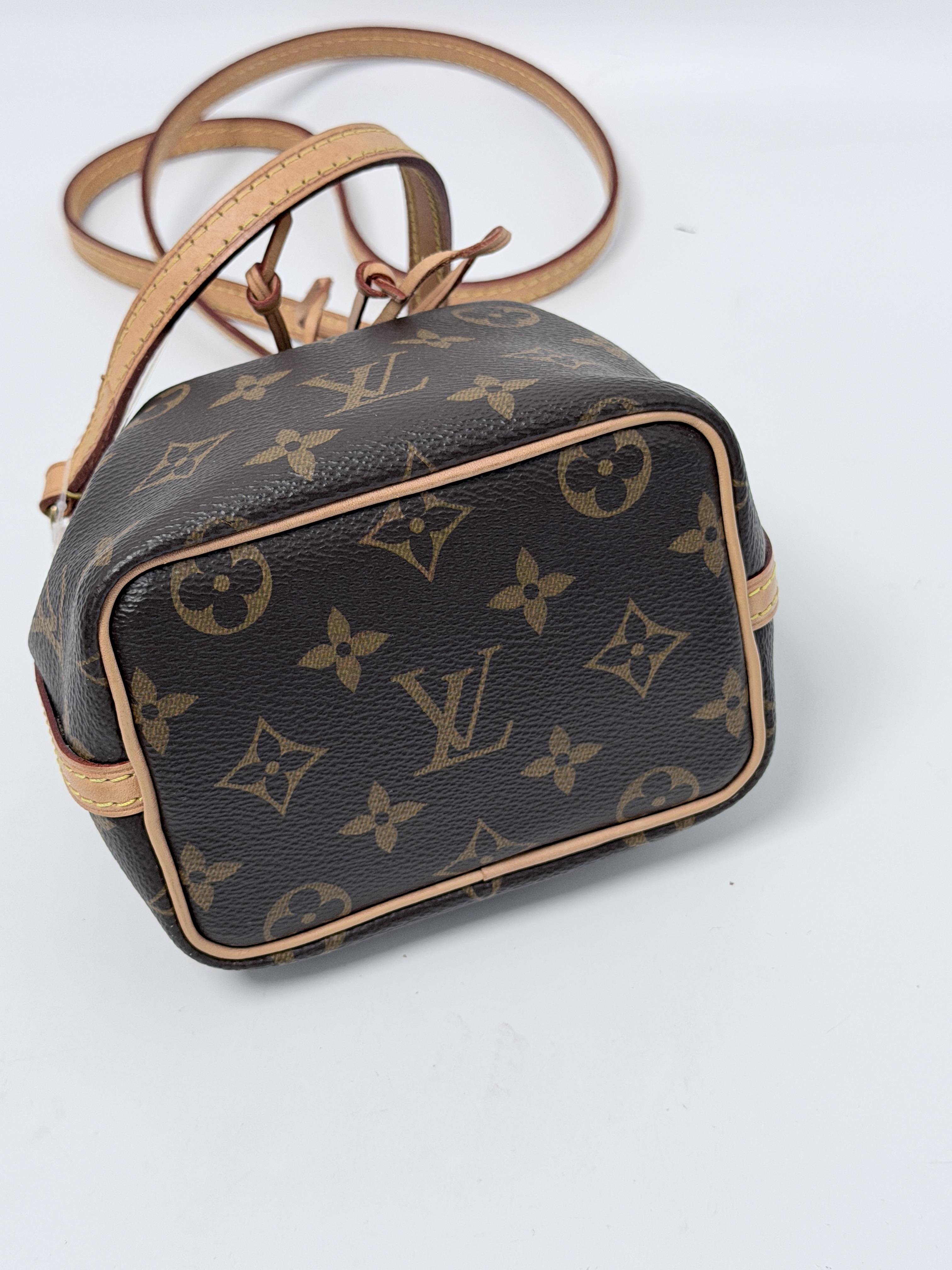 Monogram Nano Noé Bucket Crossbody Bag JA894LV