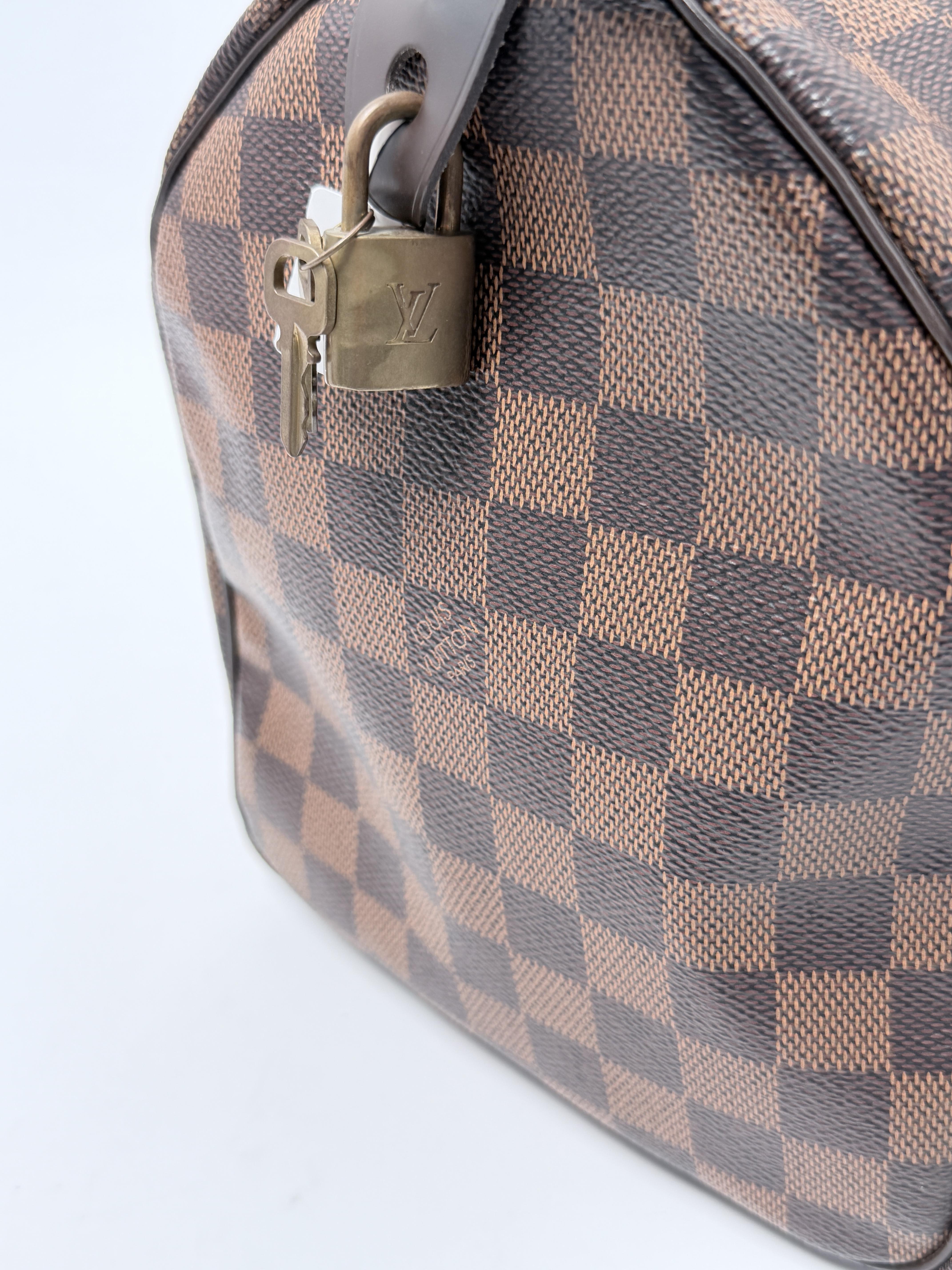 Damier Ebene Speedy 30 Top Handle Bag Shoulder Handbag JA1418LV