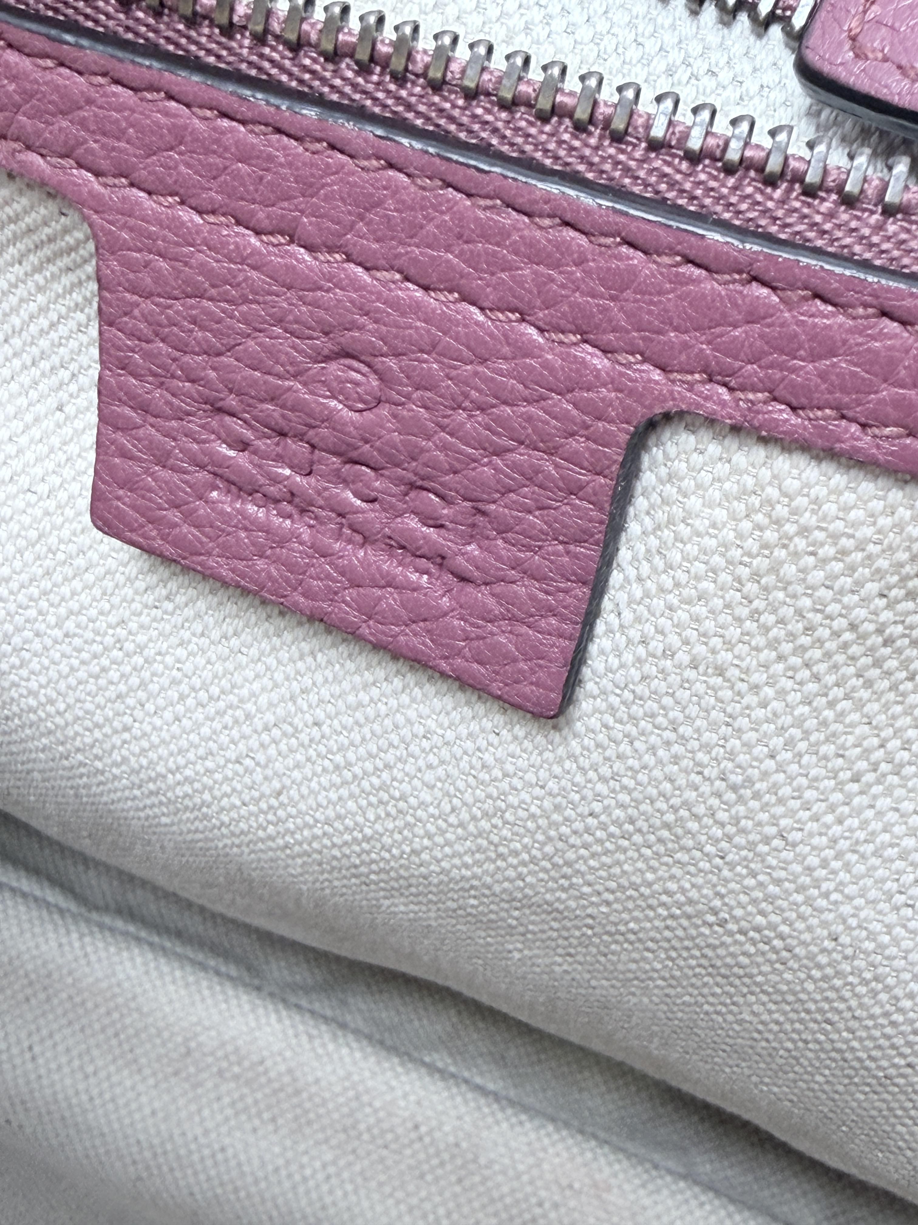GG Marmont Pebbled Flap Shoulder Bag Pink Gold JD1246GG