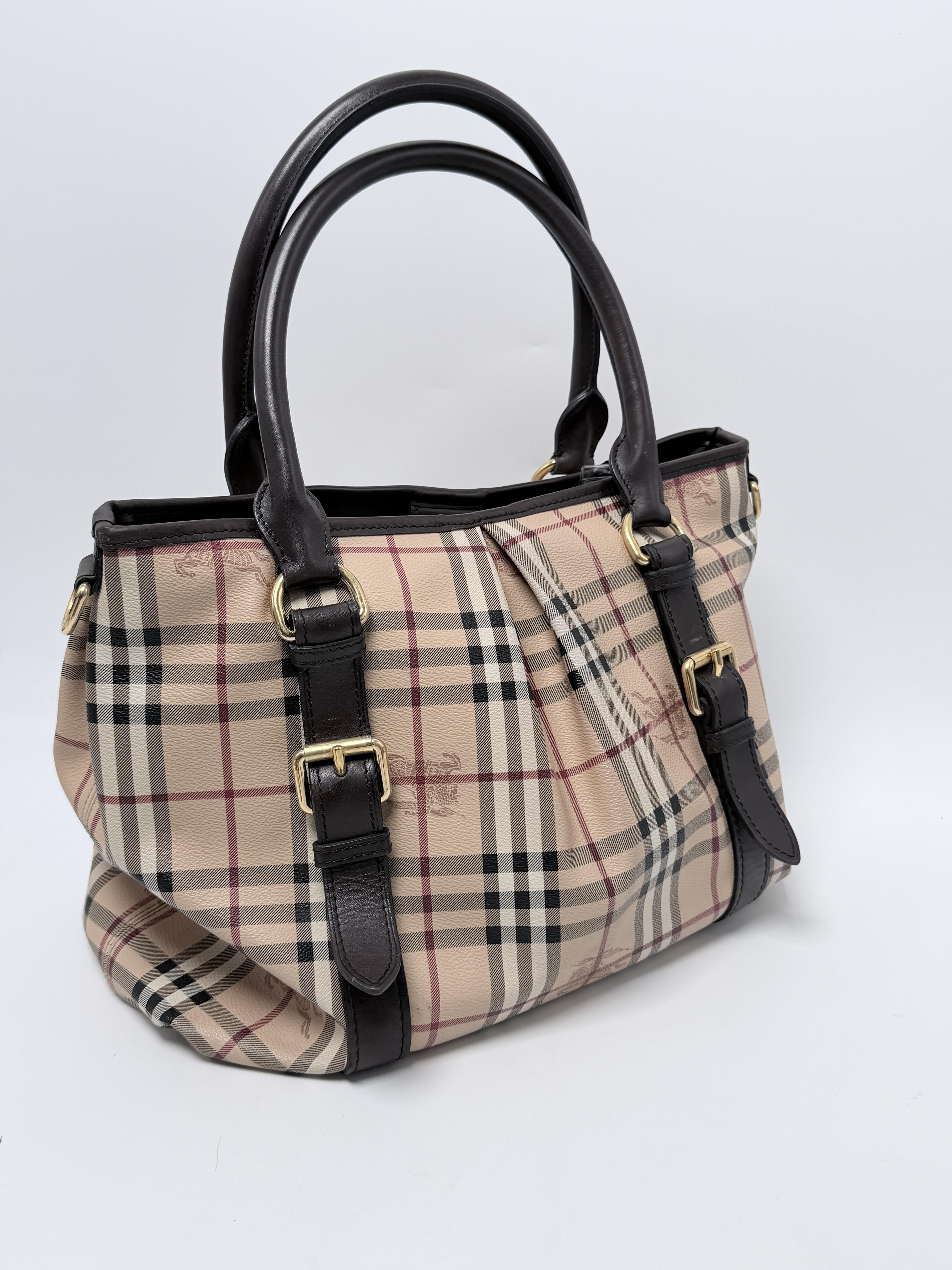 Large Northfield Haymarket Check Pleated Crossbody Tote Bag JA1356BL