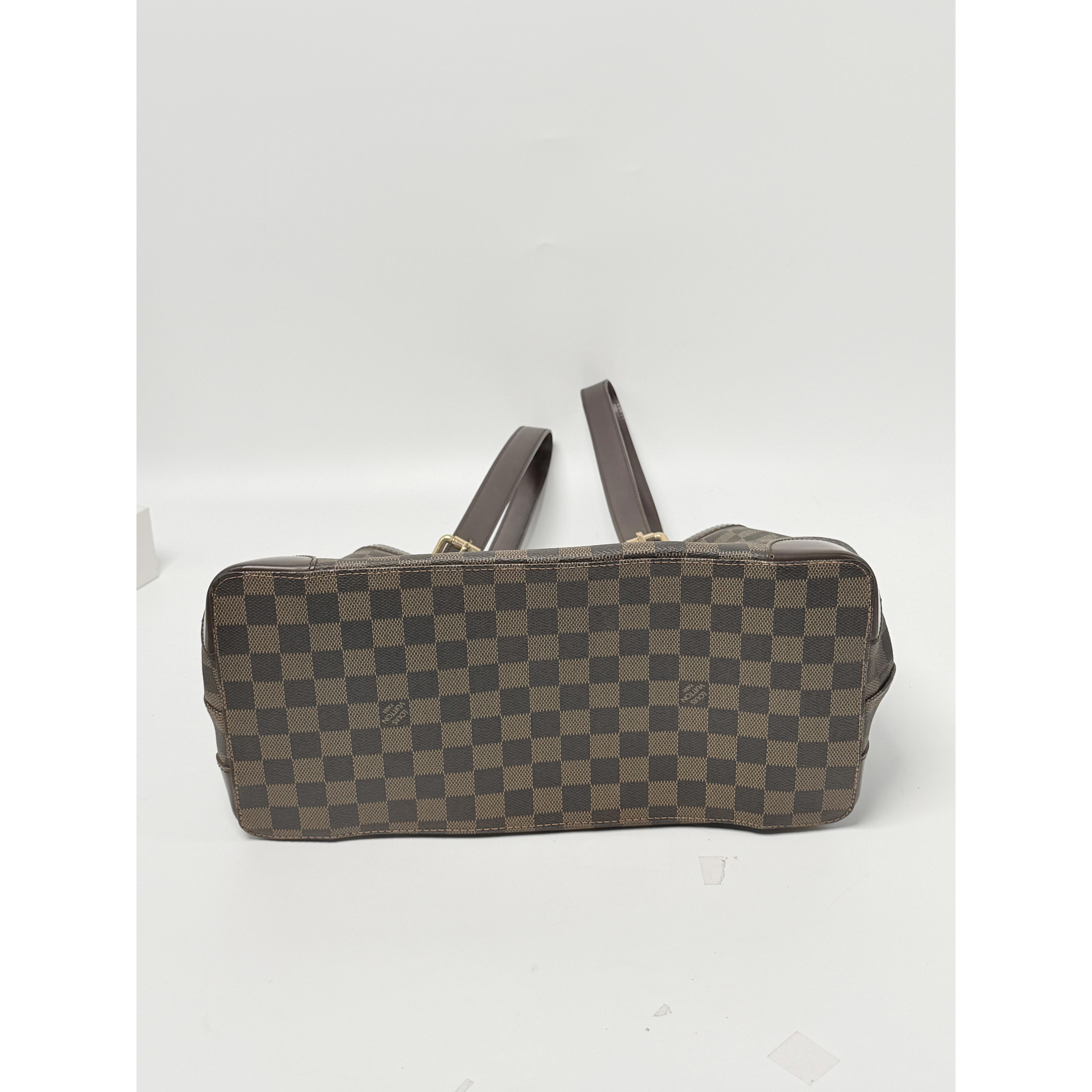 Damier Ebene Hampstead MM Shoulder Bag Tote Handbag YMLV120