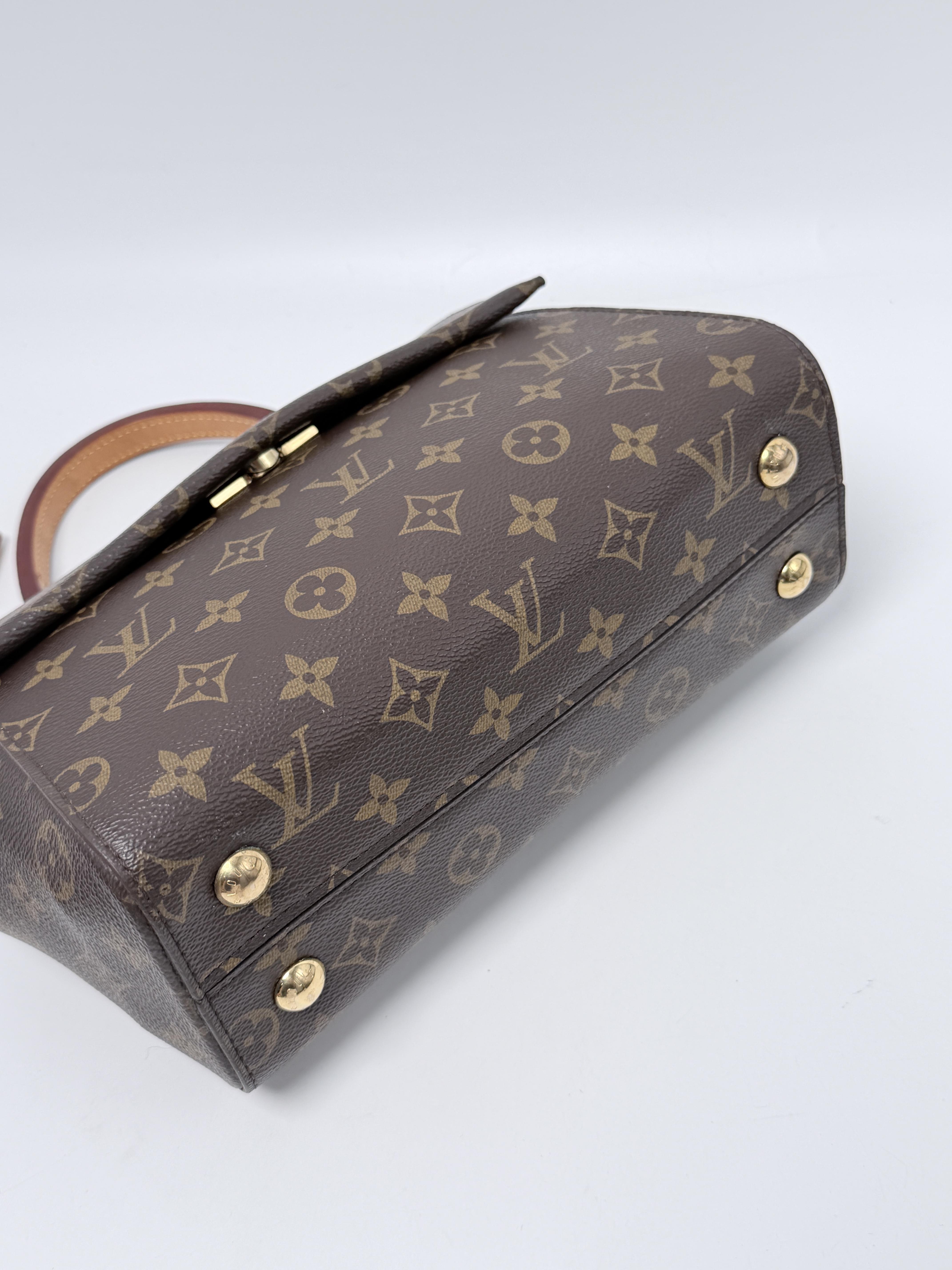 Monogram Cluny BB Bordeaux Fuchsia Top Handle Crossbody Bag JA1337LV