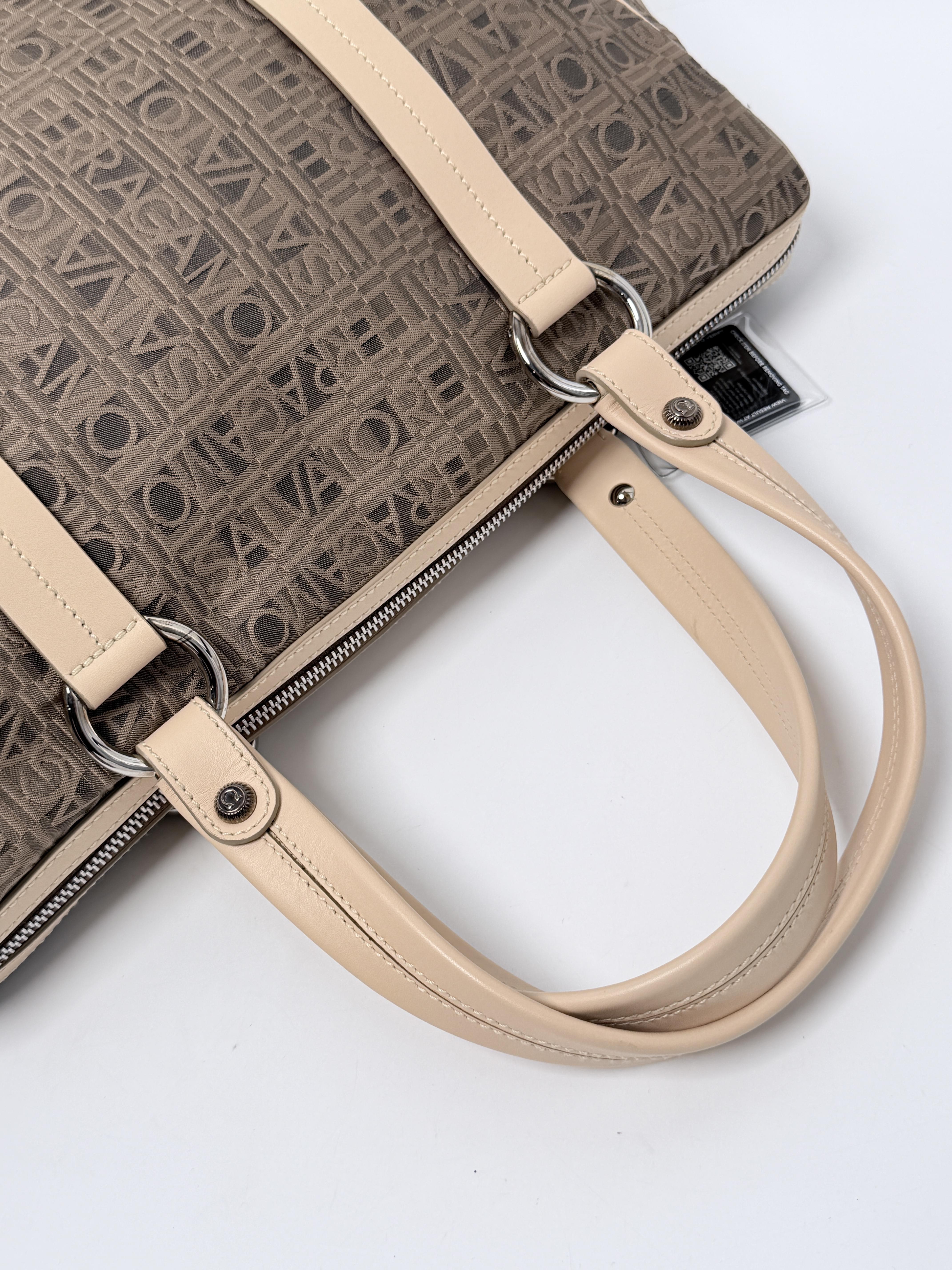 Ferragamo Gancini Monogram Boston Bag JD1260FG