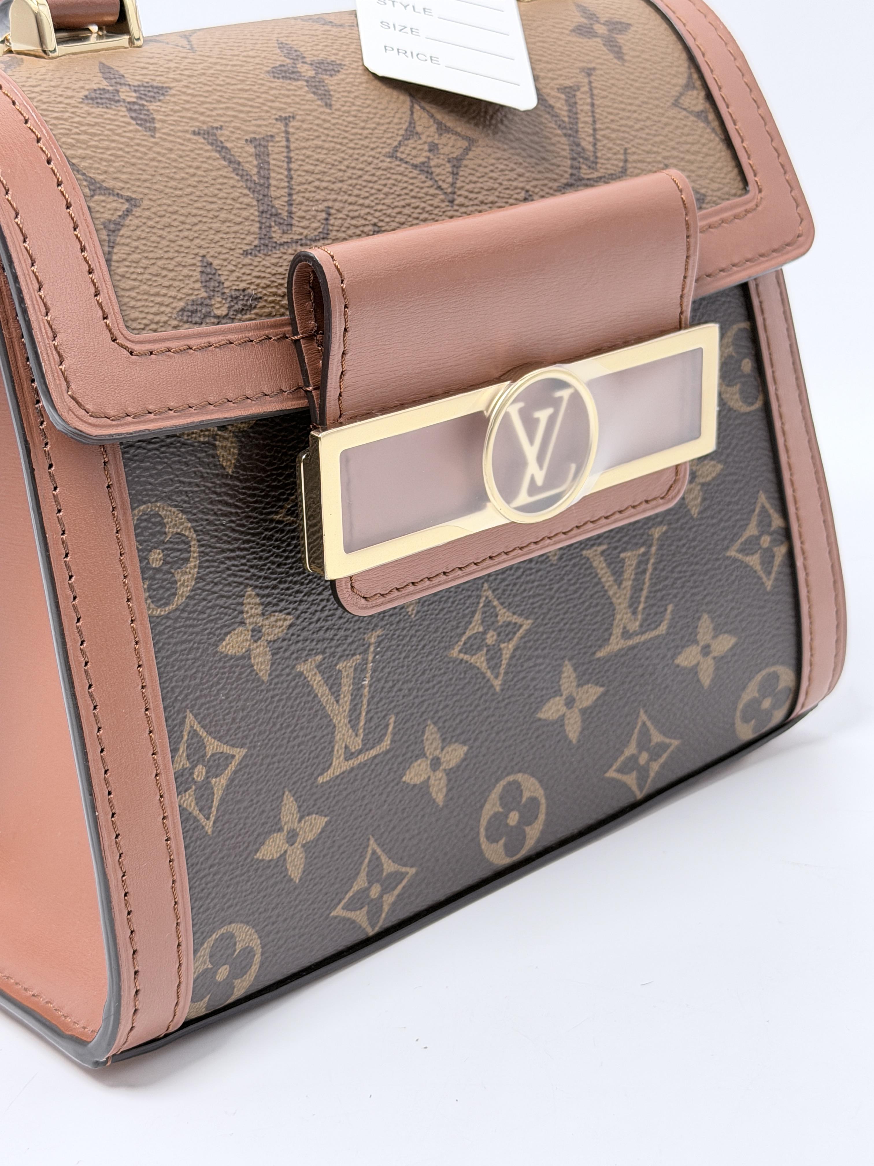 Dauphine Capitale Monogram Reverse Top Handle Bag ZS114LV