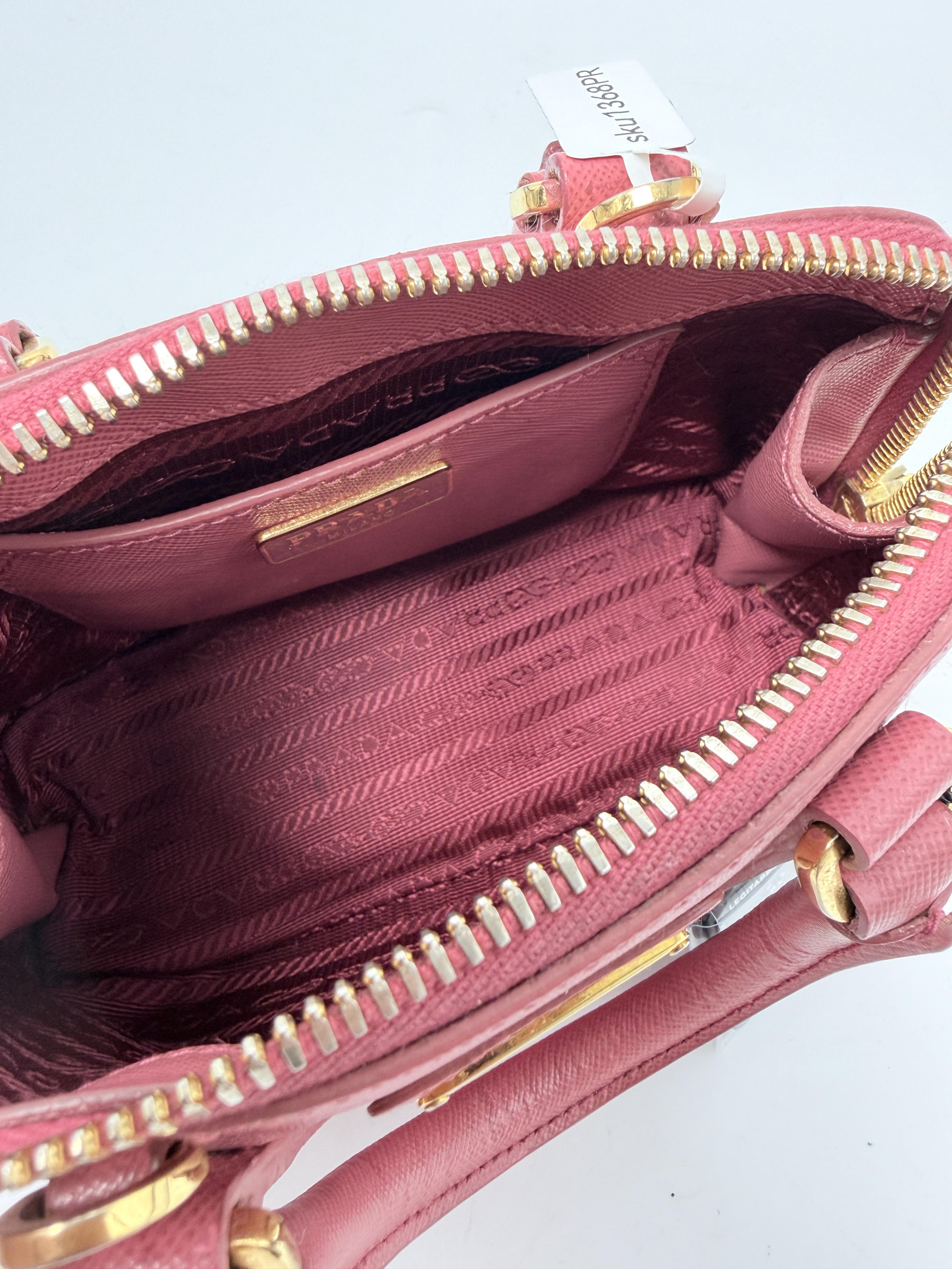 Kristen Saffiano Mini Top Handle Bag Pink JA1368PR