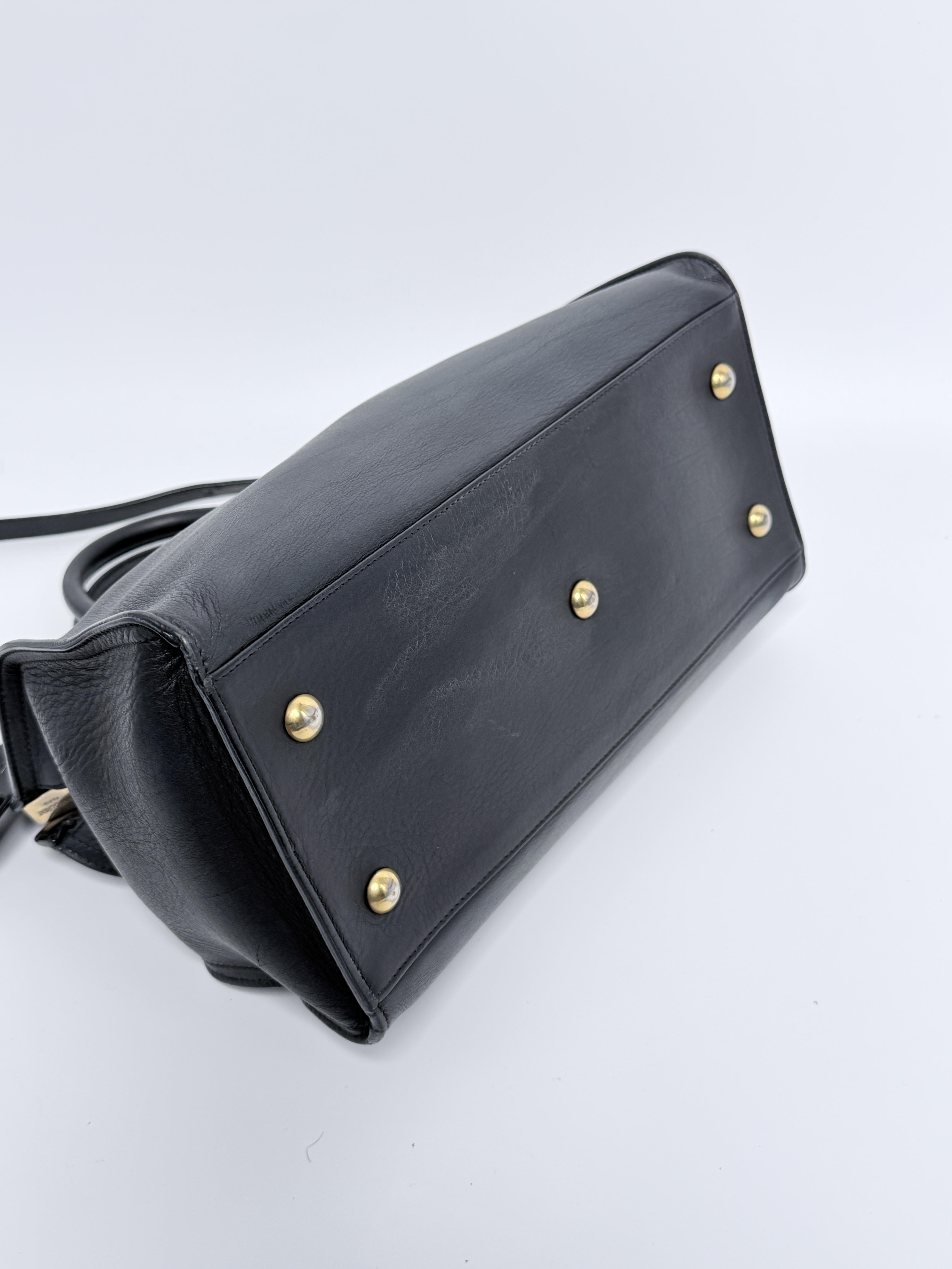 Pre-owned Yves Saint Laurent Leather Crossbody Bags Saint Laurent Small Classic Y Cabas with Strap Crossbody Bag Authentic YSLOXX