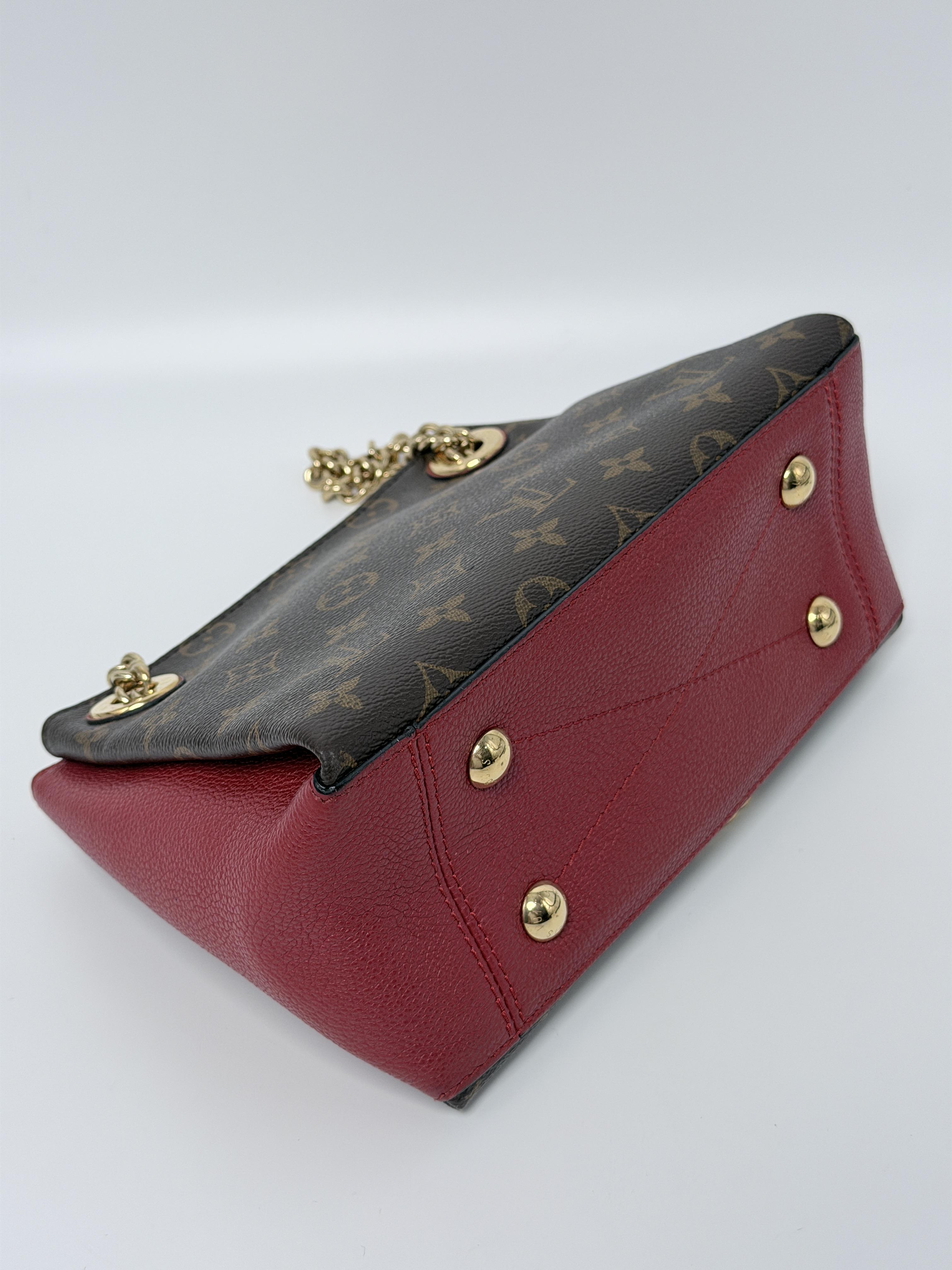 Pre-owned Louis Vuitton canvas Crossbody Bags Monogram Surene BB Chain Shoulder Crossbody Bag ZS070LV