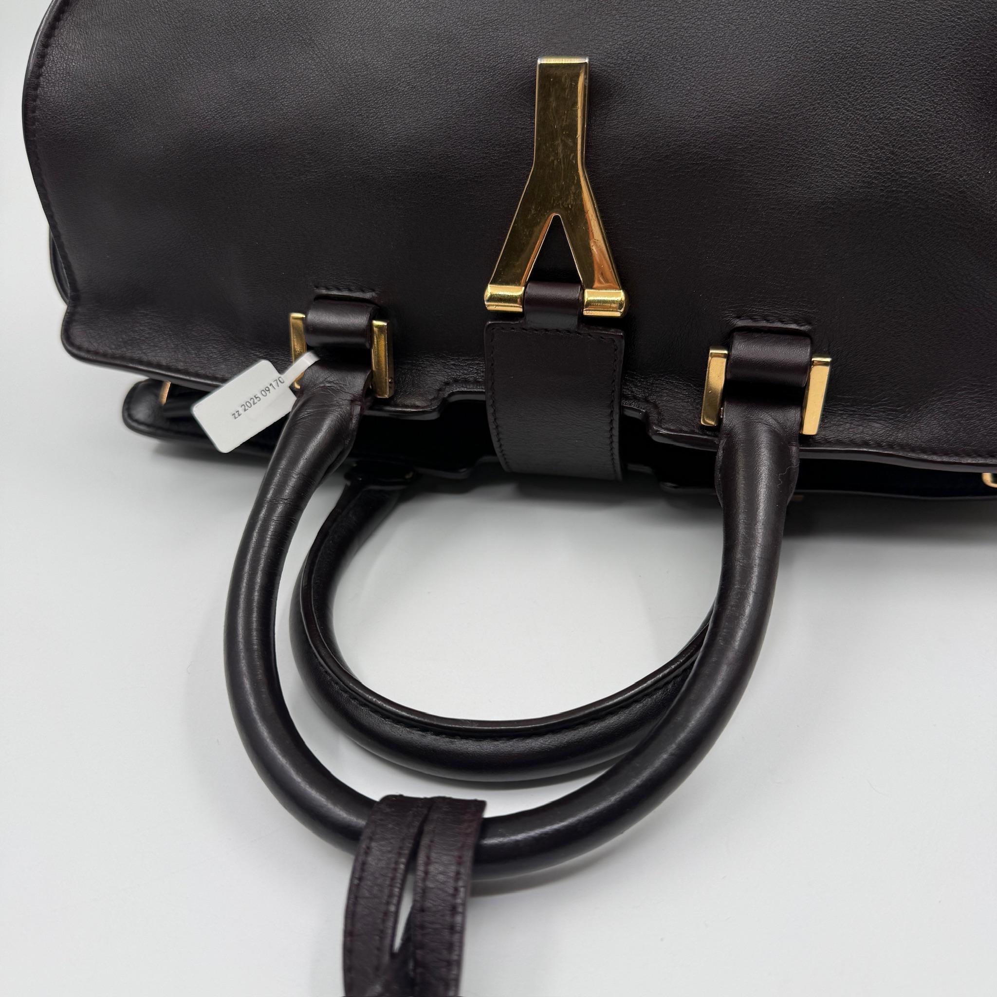 Pre-owned Yves Saint Laurent Leather Crossbody Bags Saint Laurent Ligne Y Cabas Chyc Top Handle Tote Bag Crossbody Handbag YSL320FEI