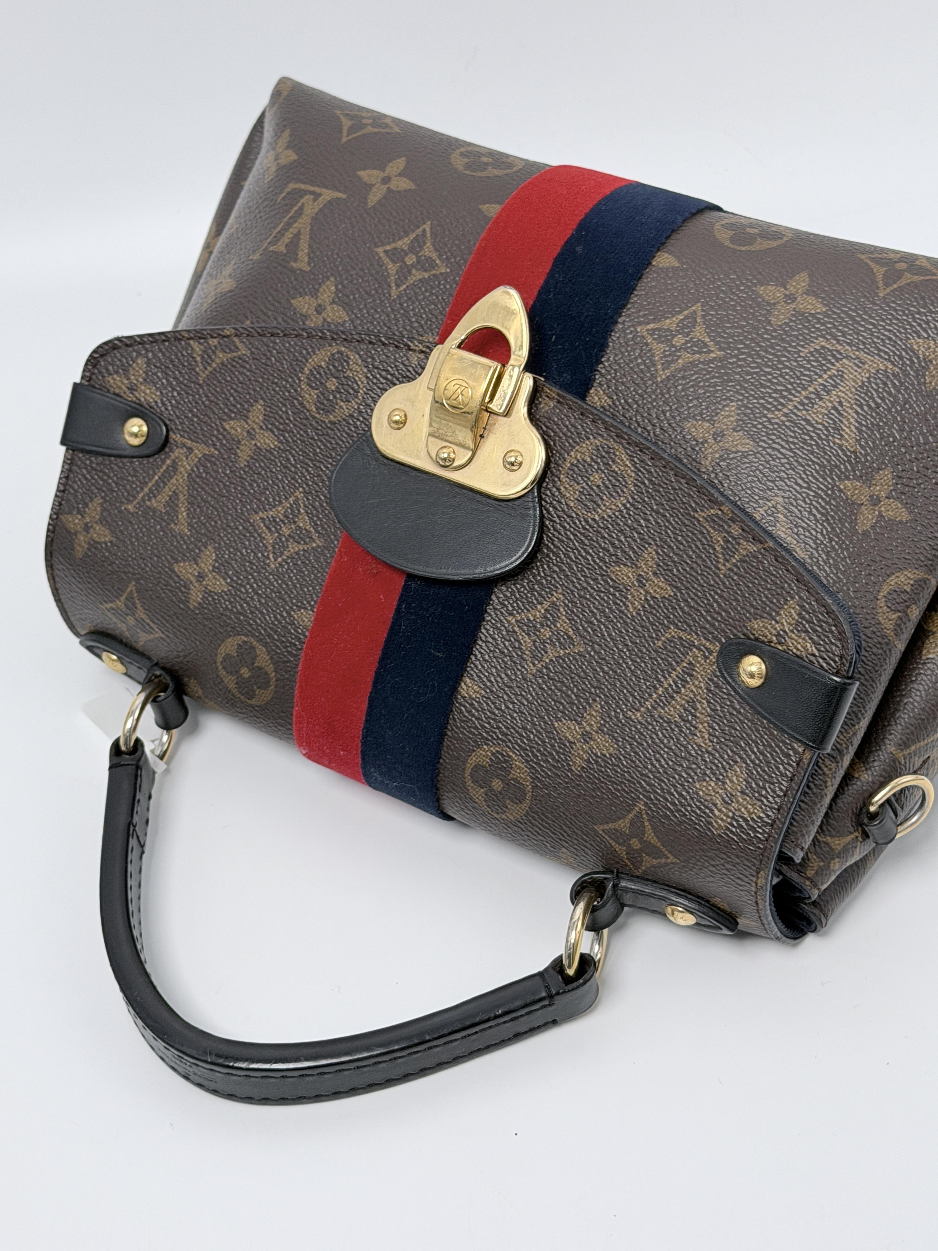 Pre-owned Louis Vuitton Canvas Shoulder Bags Georges BB Satchel Marine Handle Handbag Crossbody Bag JA1059XLV