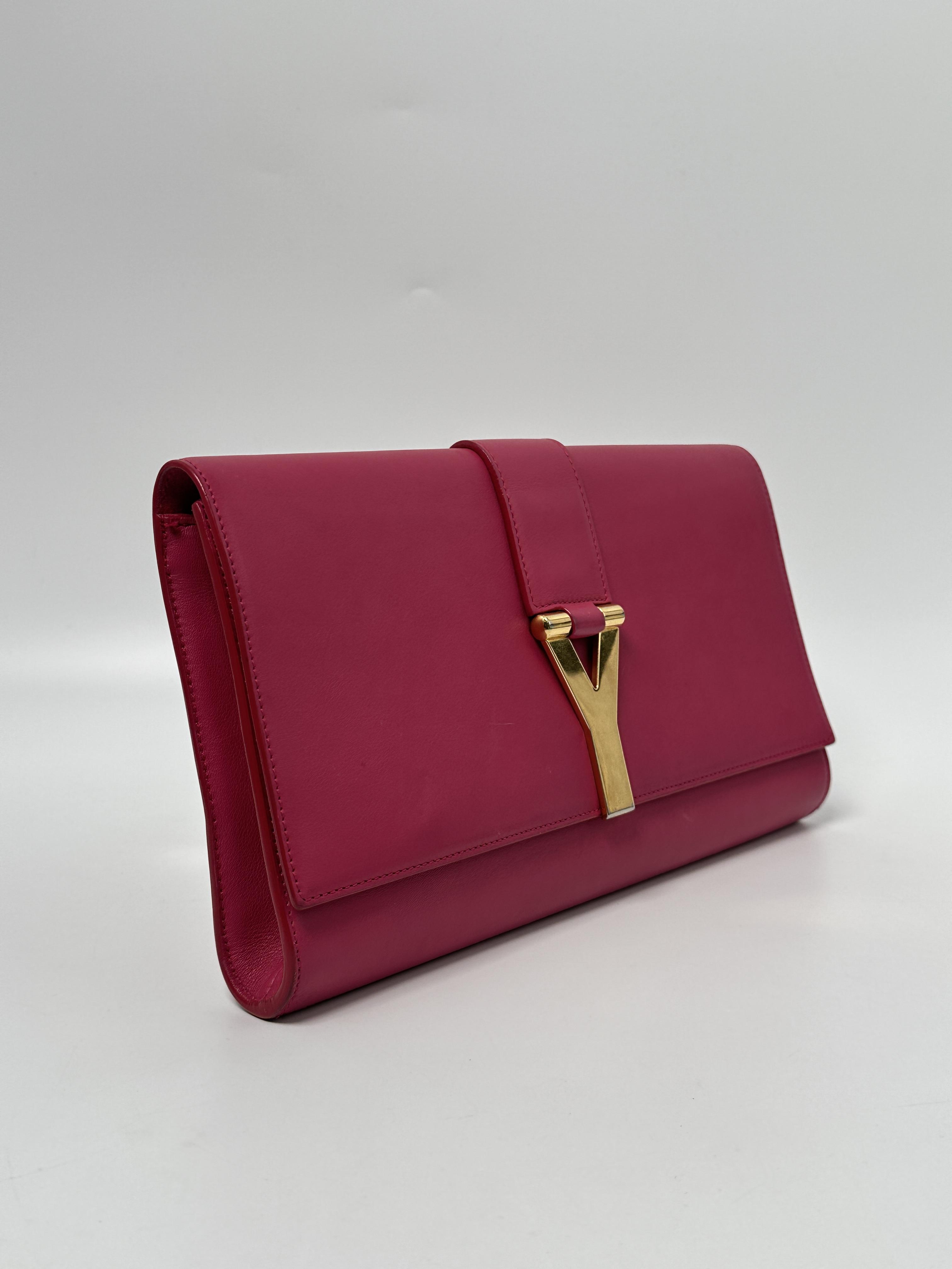 Clutches & Wristlets Saint Laurent Pink Chyc Clutch JD830Y