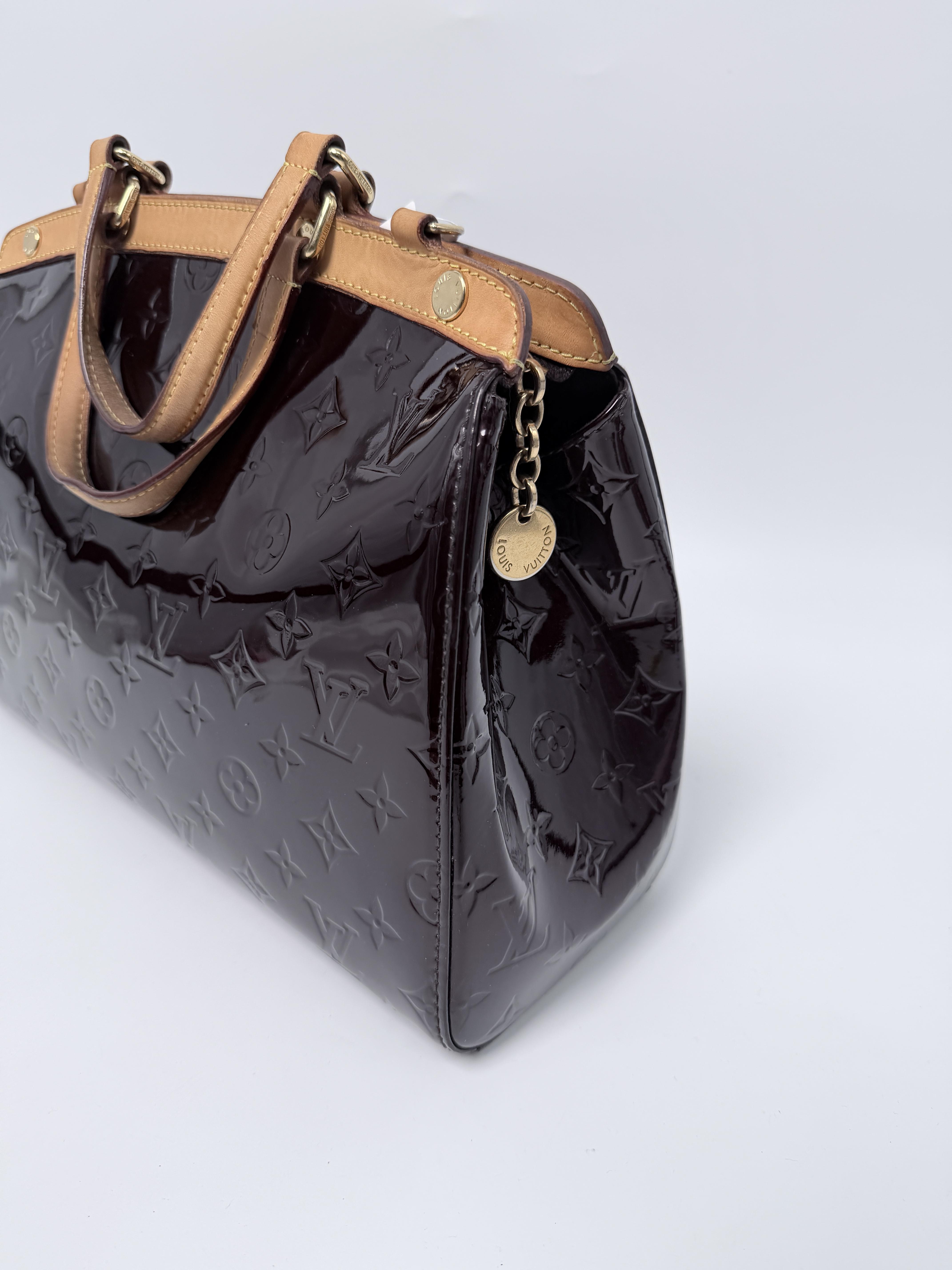 Amarante Monogram Vernis MM Brea Shoulder Bag Handle Shoulder Handbag JA620LV