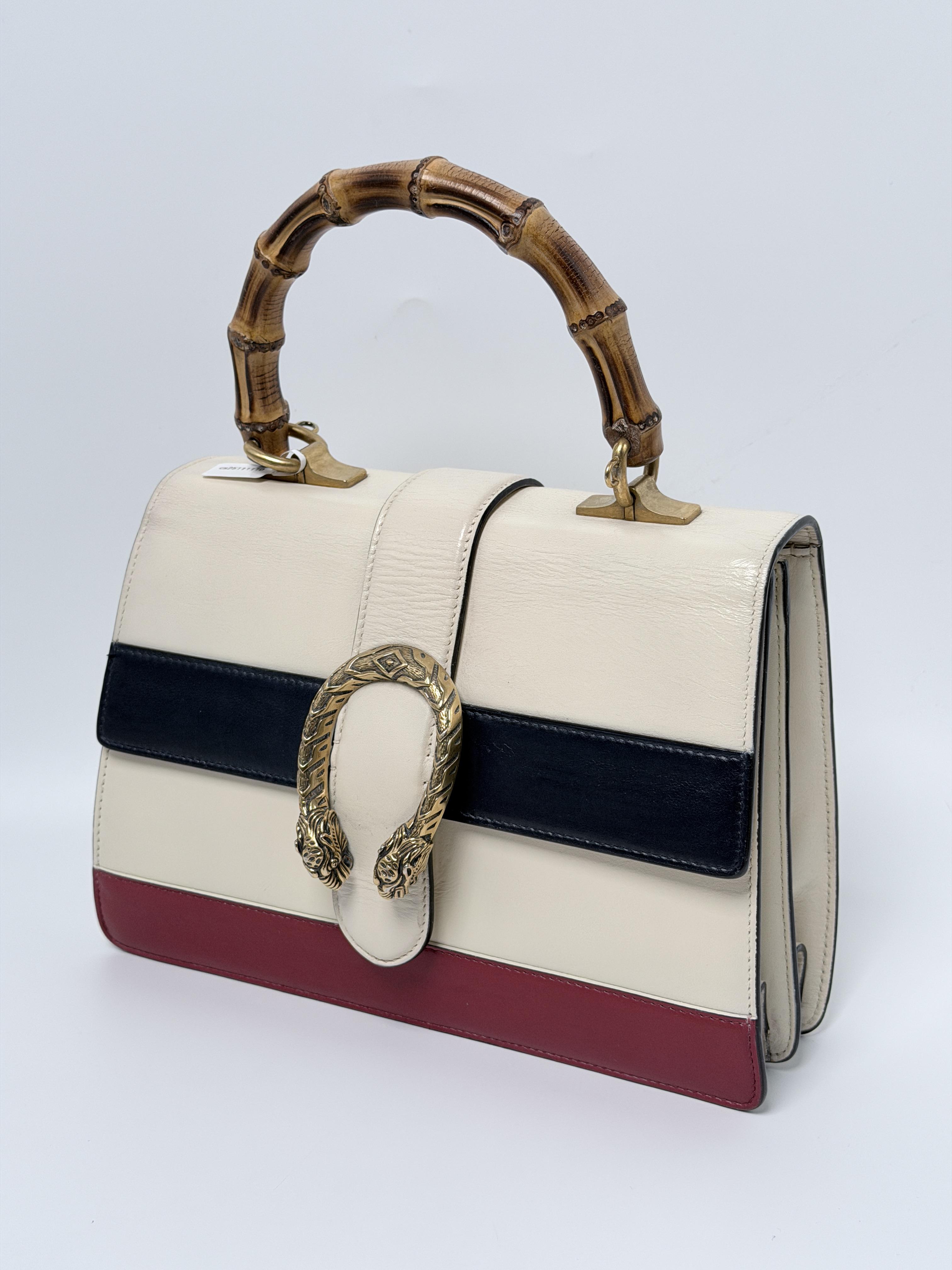 Pre-owned GUCCI GG Leather Crossbody Bags Gucci Dionysus Top Handle Bag GG96Fei