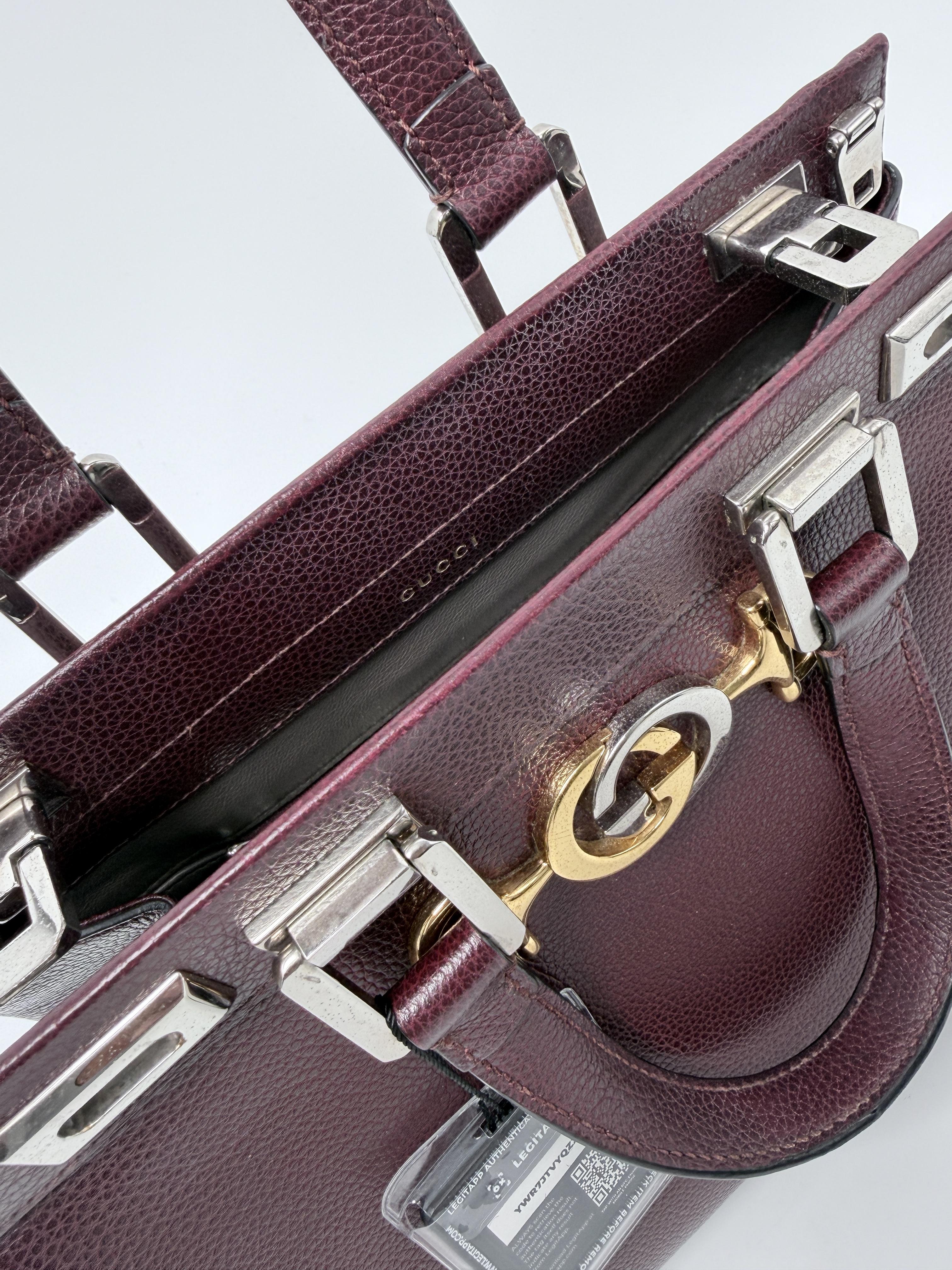 Zumi Small Top Handle Bag Burgundy Crossbody Handbag JD1701GG