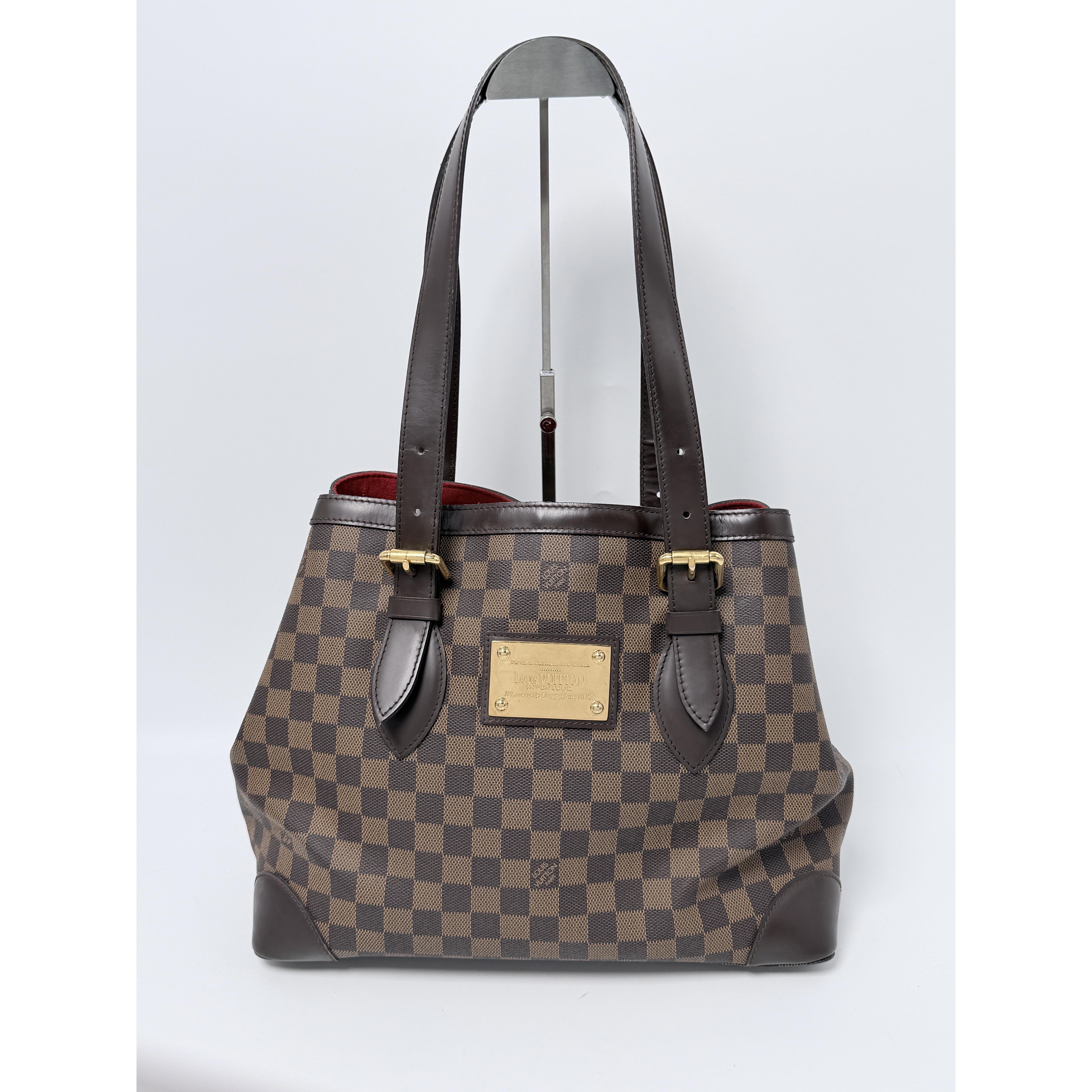Damier Ebene Hampstead MM Shoulder Bag Handle Handbag YMLV145