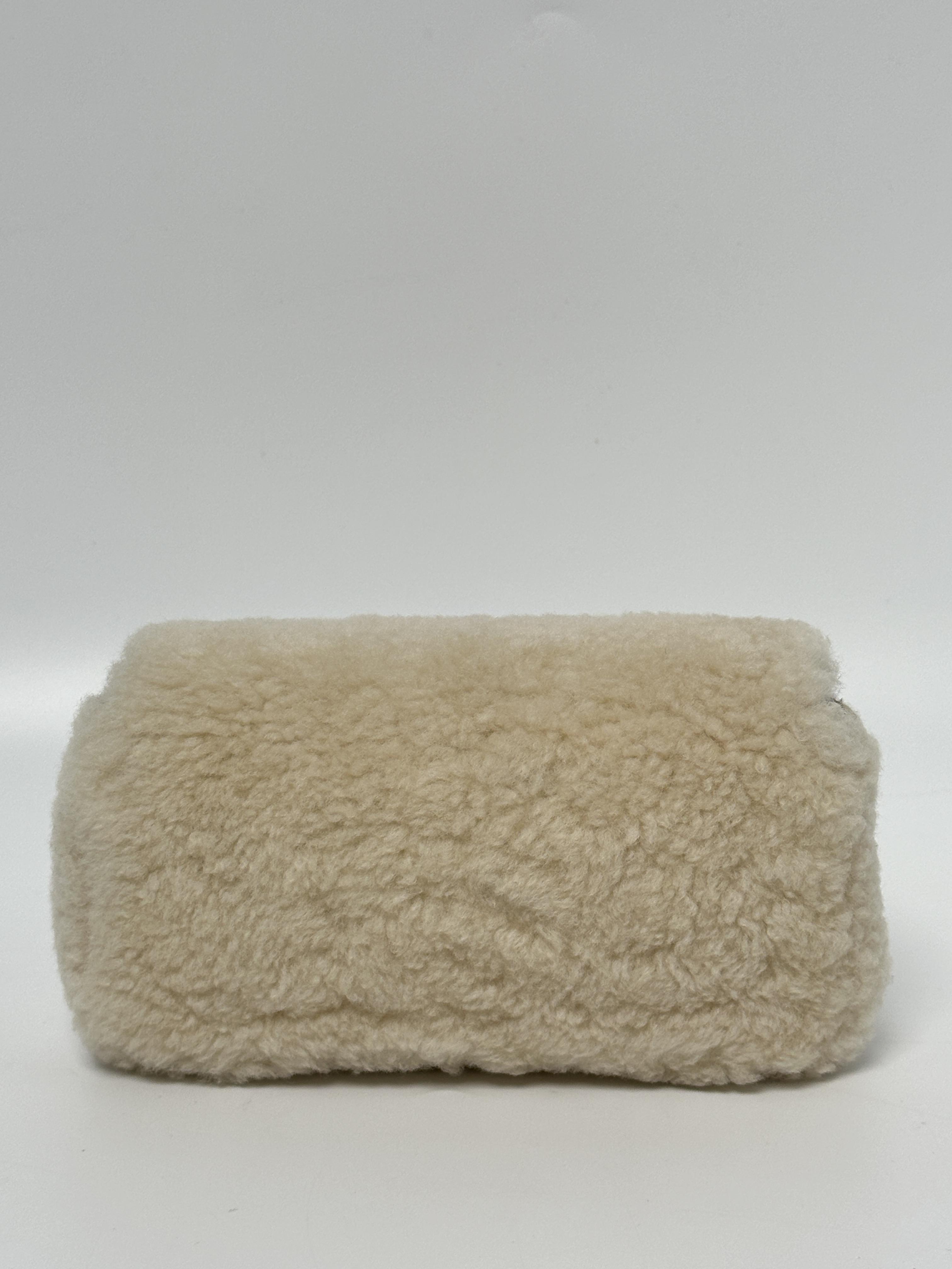 Cream Plush Baguette Crossbody Bag JD637FD
