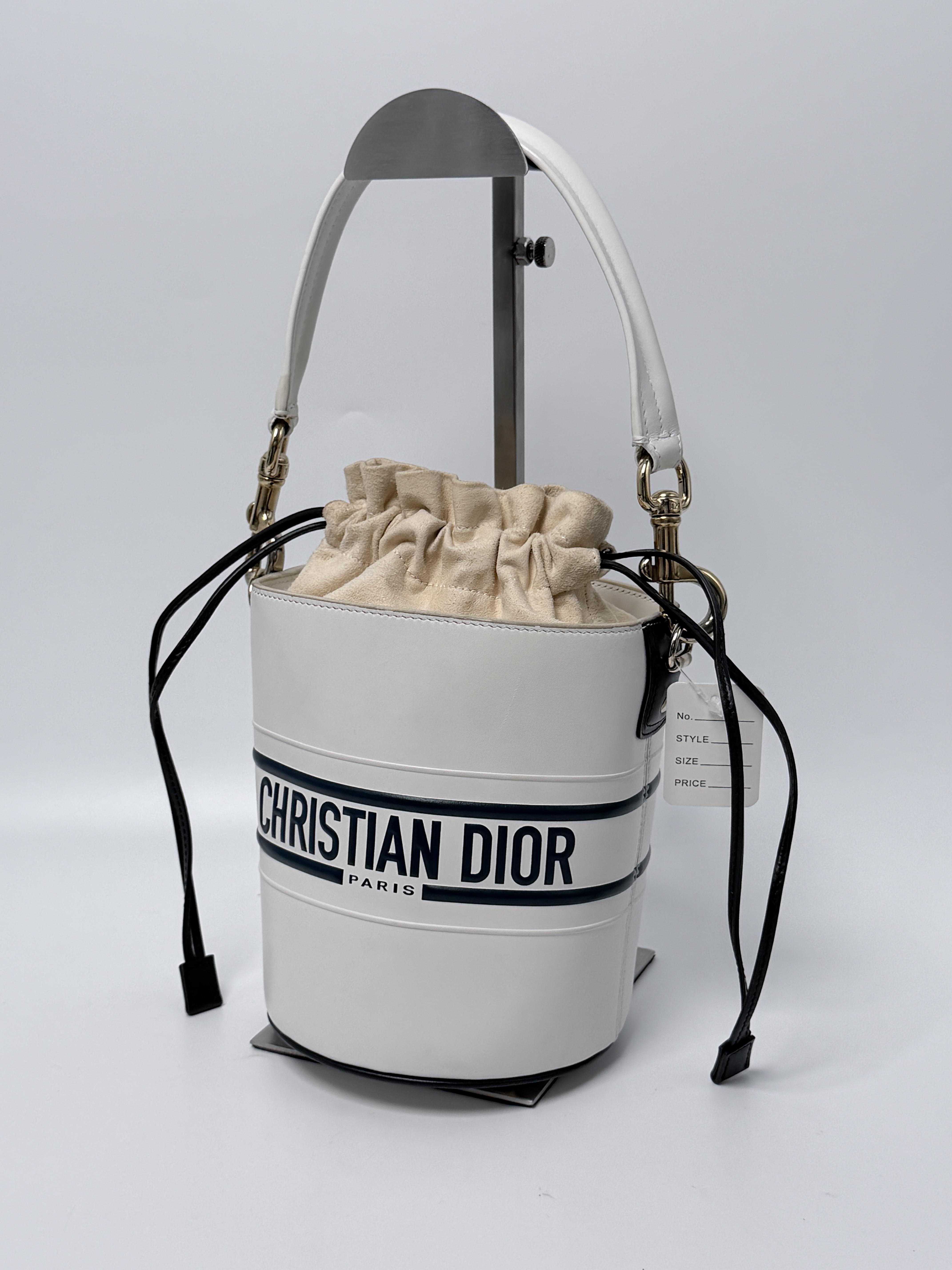 Micro Vibe Crossbody Bucket Bag White Handle Handbag 2way ZS028CD