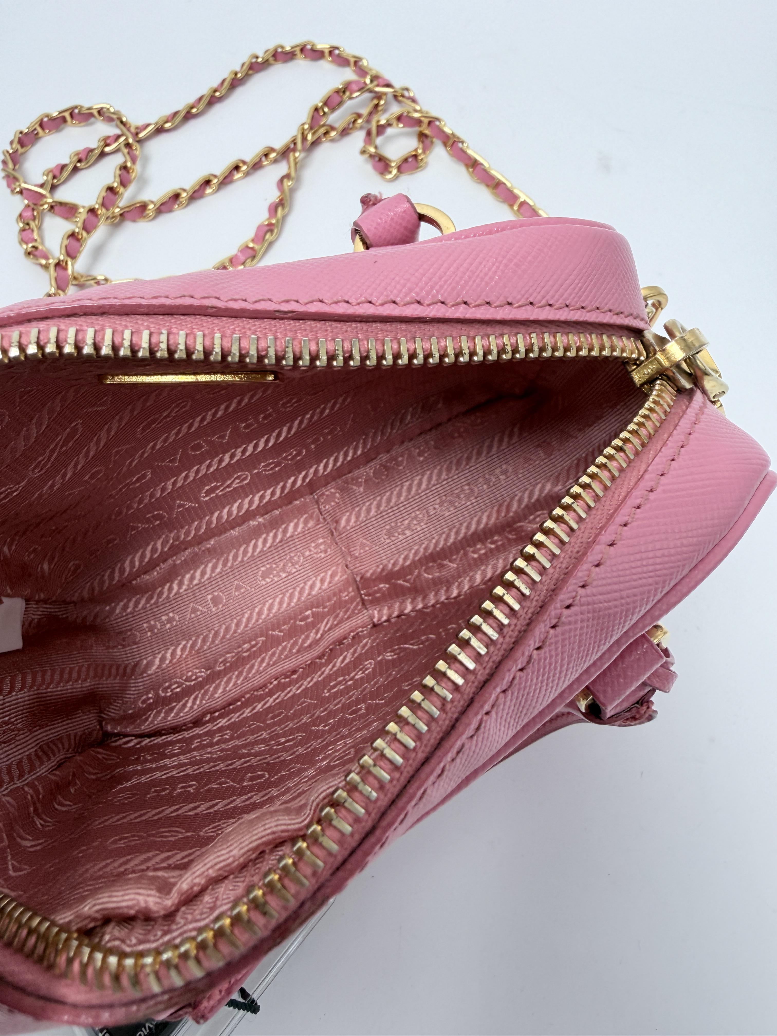 Tamaris Pink Saffiano Lux Mini Bauletto 2WAY Bag JD1520PR