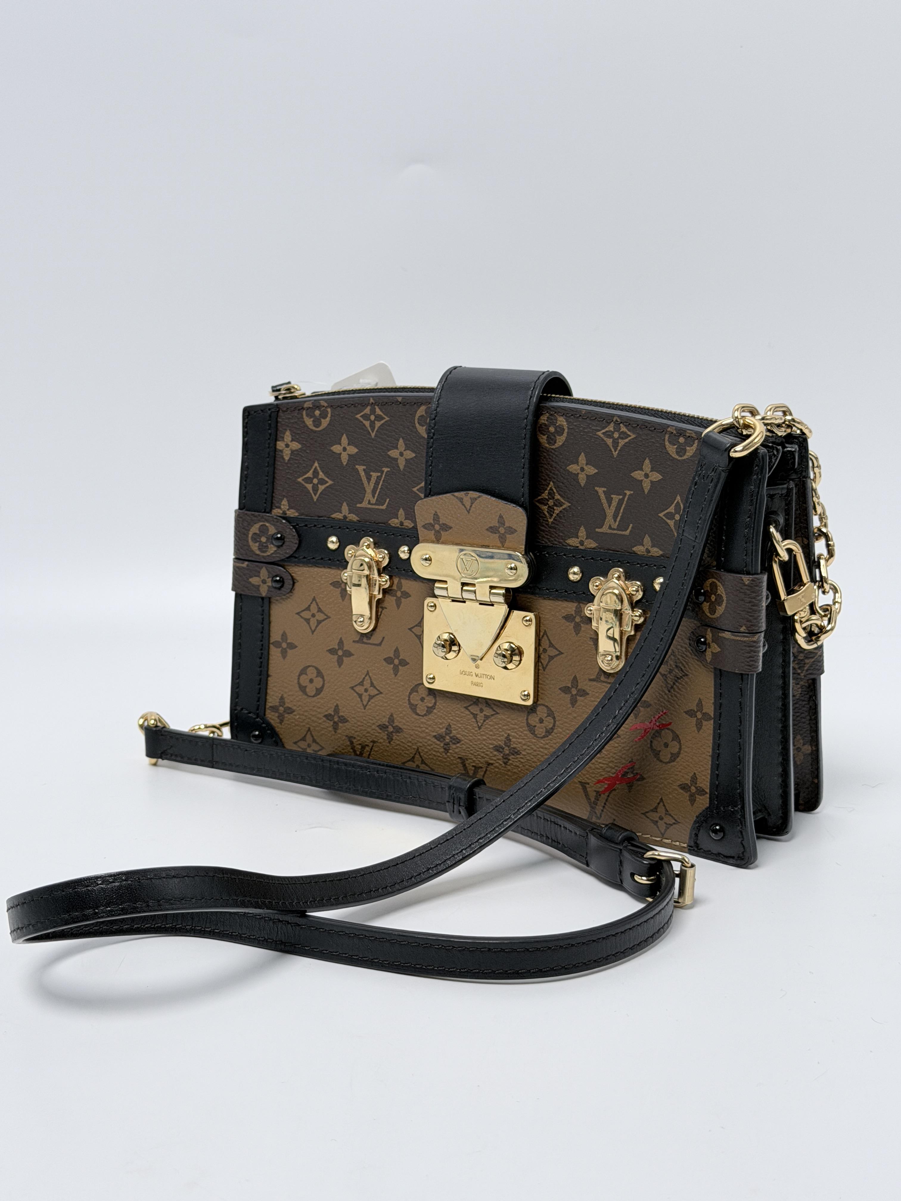 Monogram Reverse Trunk Clutch Crossbody Bag ZS110LV