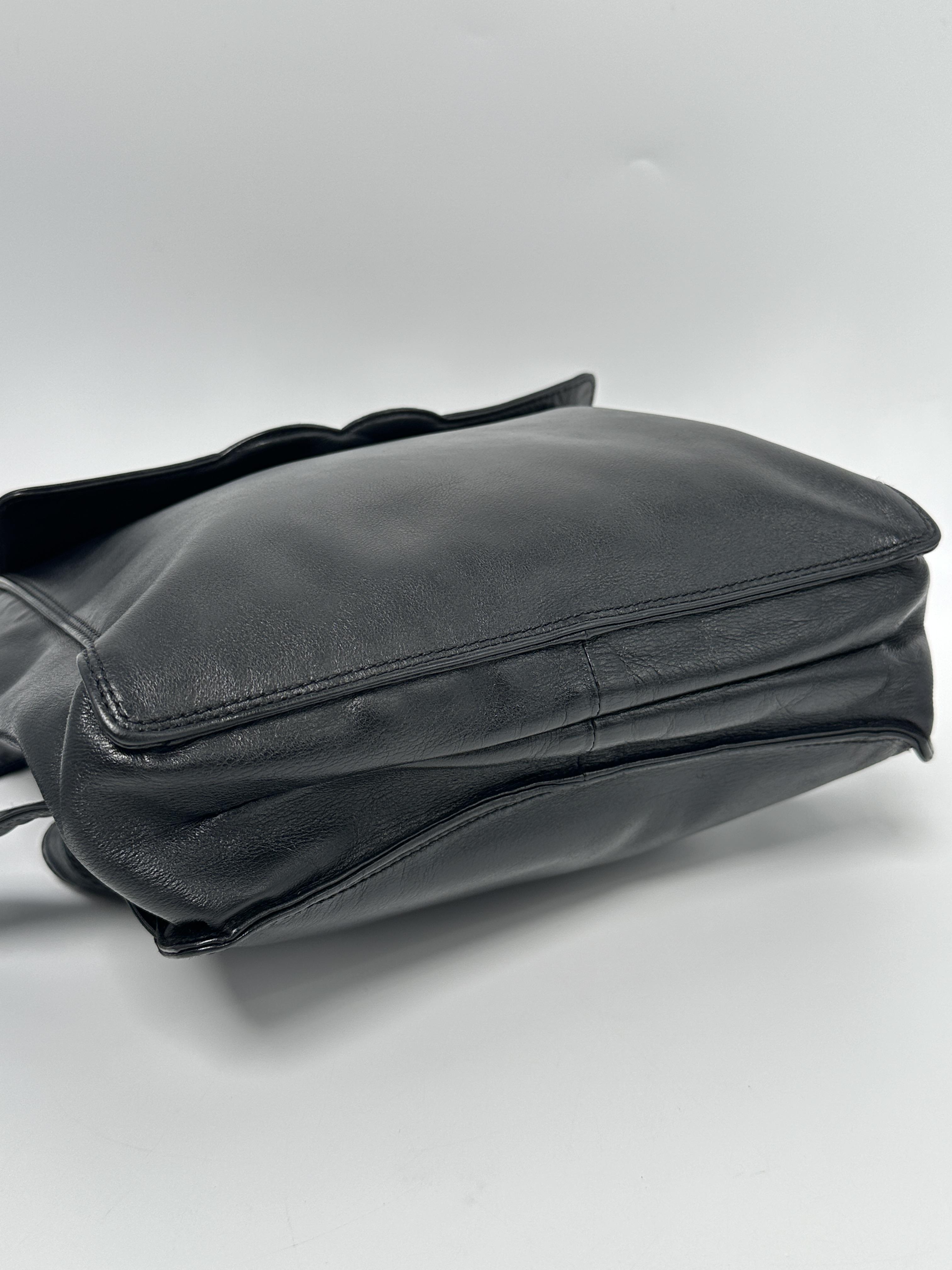 Vintage CC Logo Black Backpack ZS054CC