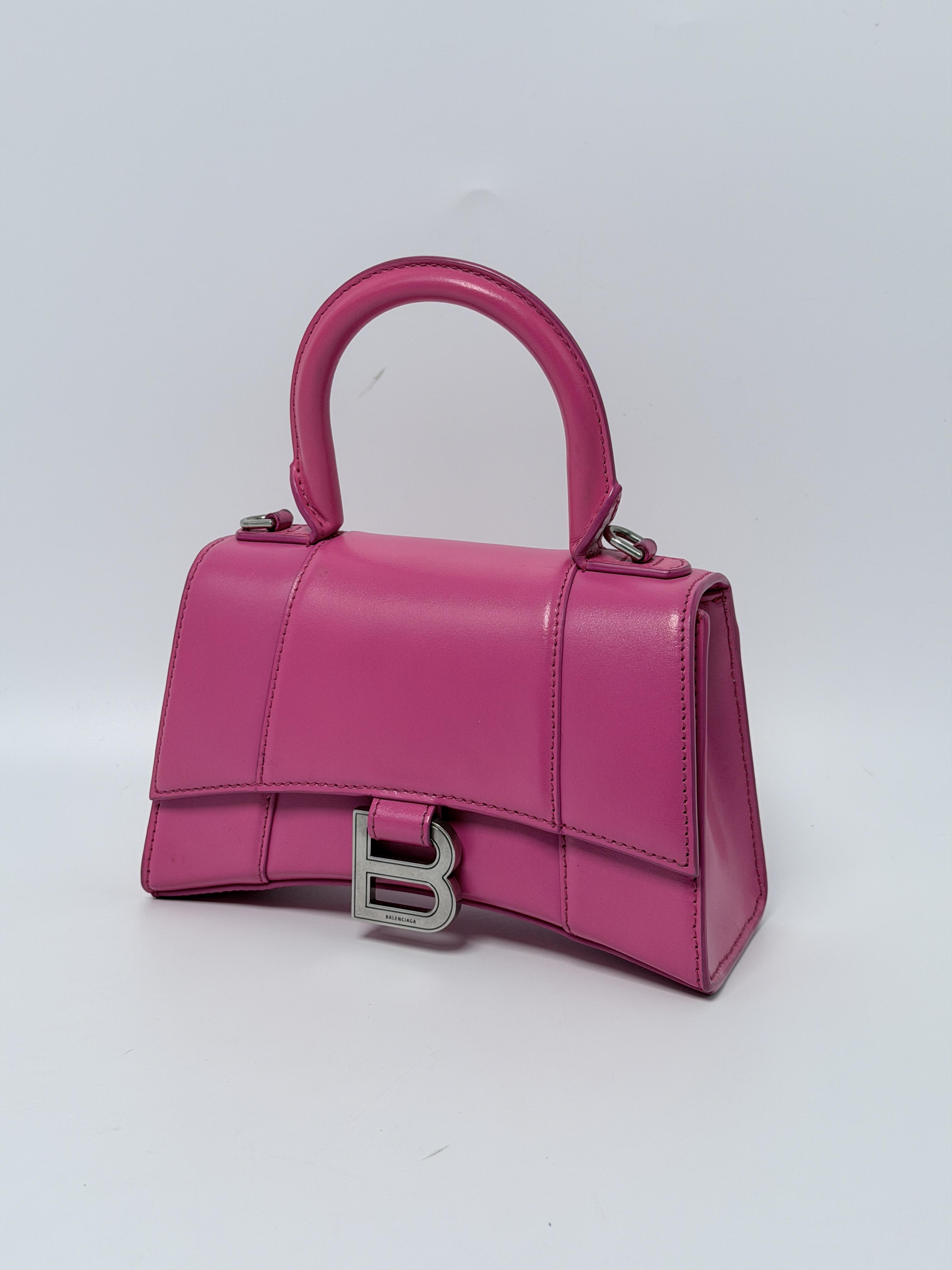 Pre-owned Balenciaga Leather Crossbody Bags Hourglass Mini Top Handle Crossbody Bag JD259BB