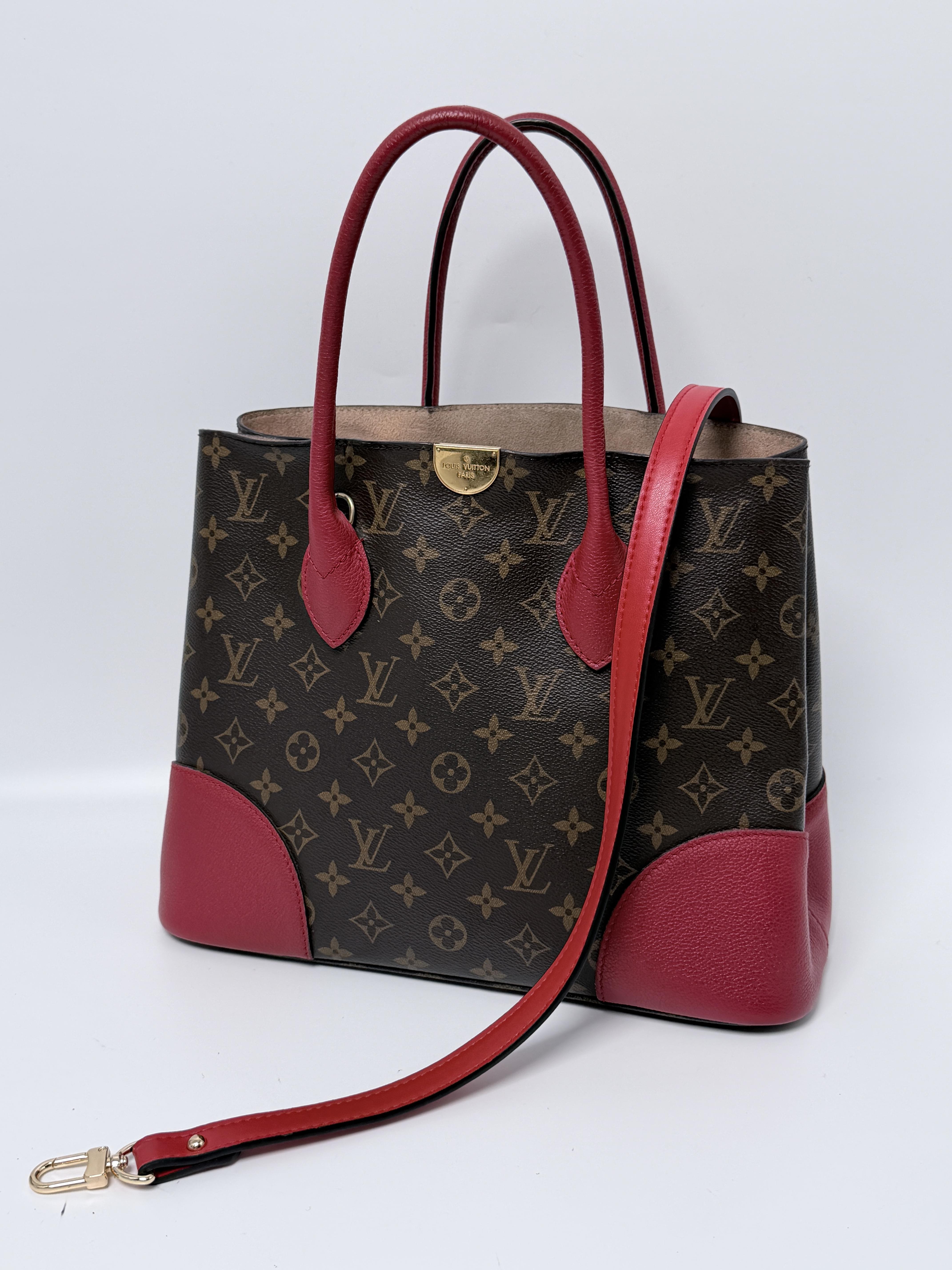 Monogram Flandrin Tote Cerise Shoulder Bag JD460LV