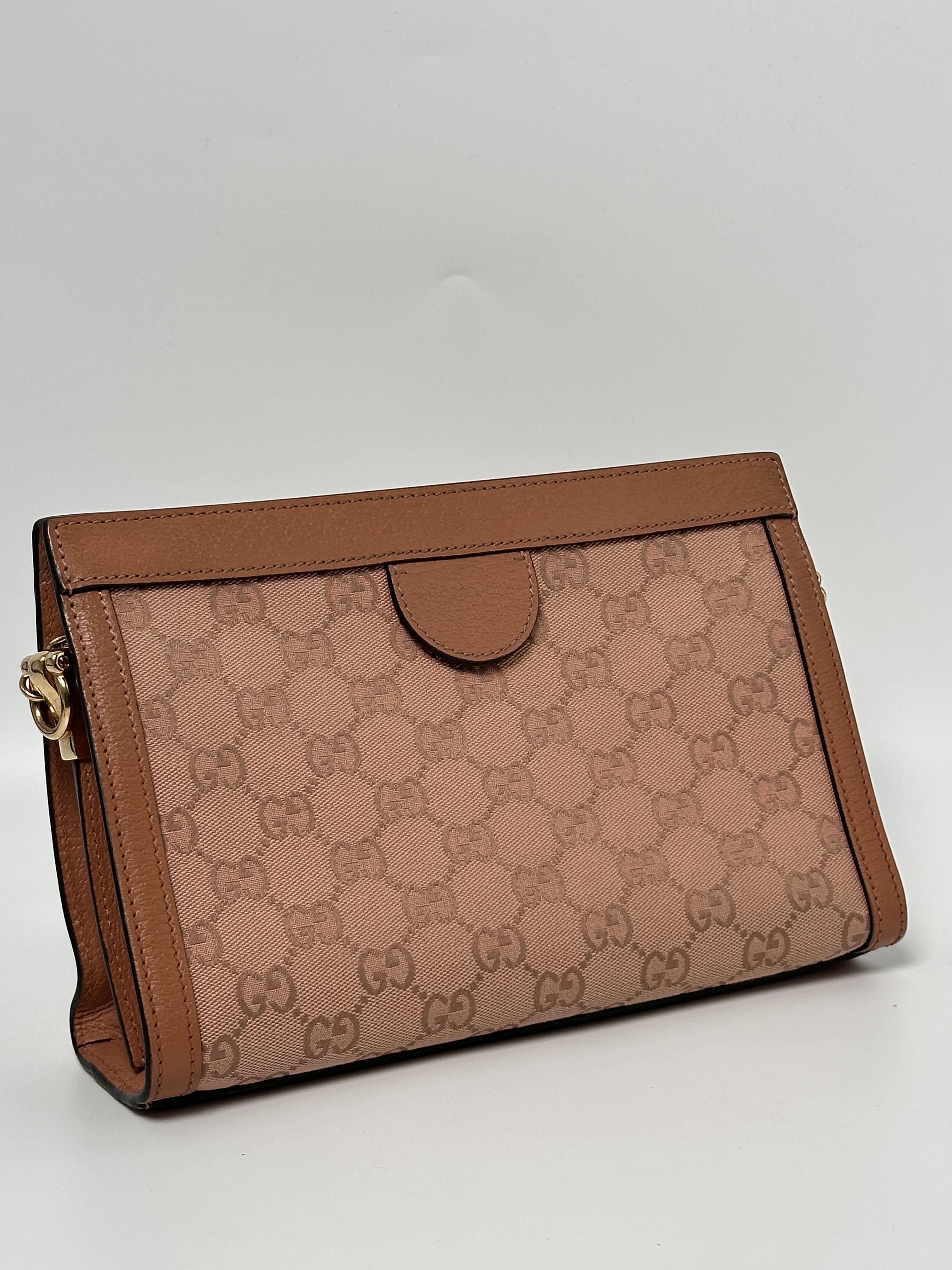 Pre-owned GUCCI CANVAS Shoulder Bags Ophidia GG Chain Shoulder Bag JD765GG