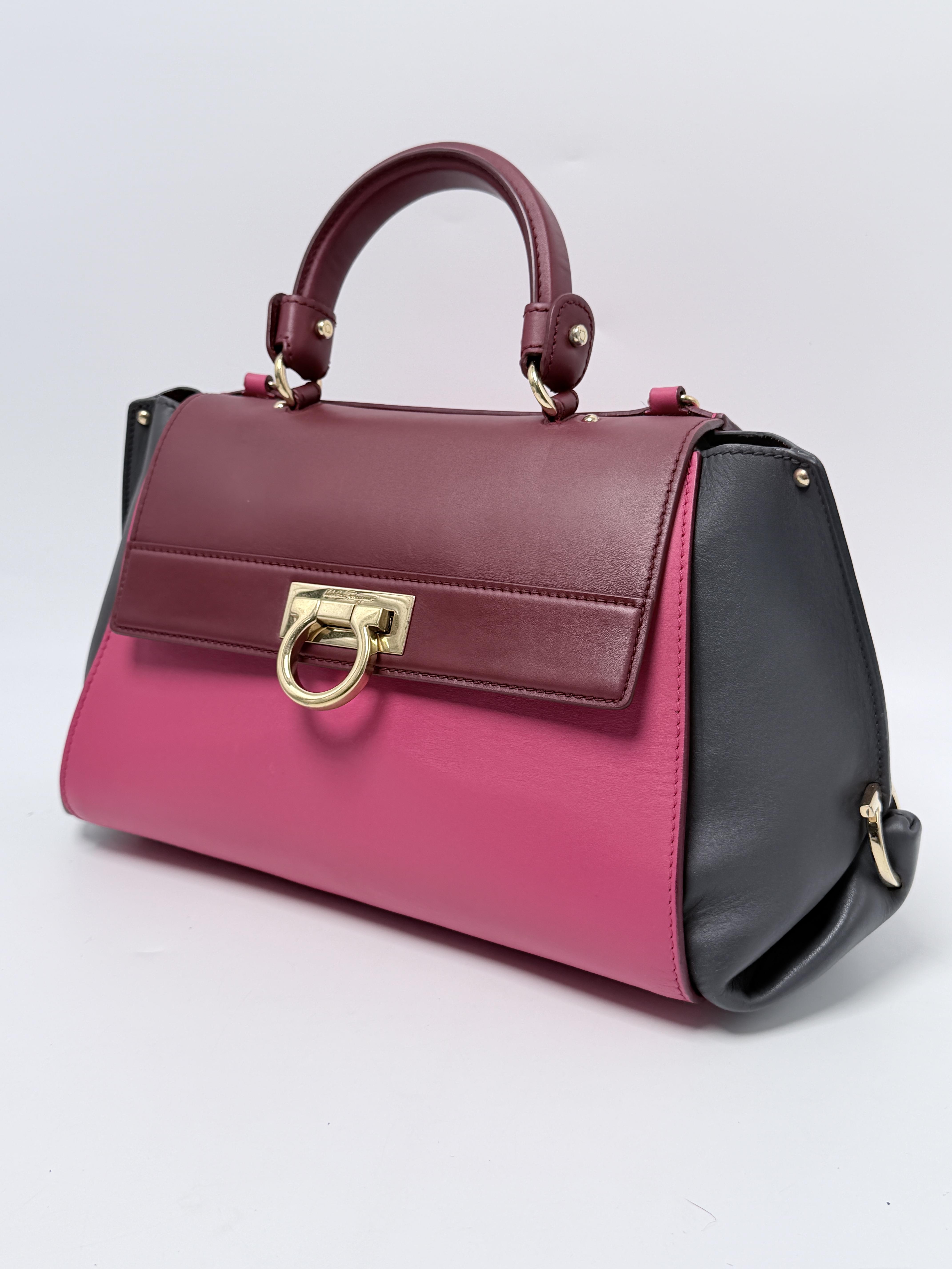 Sofia Small Tricolor Satchel Bag JD1237FG