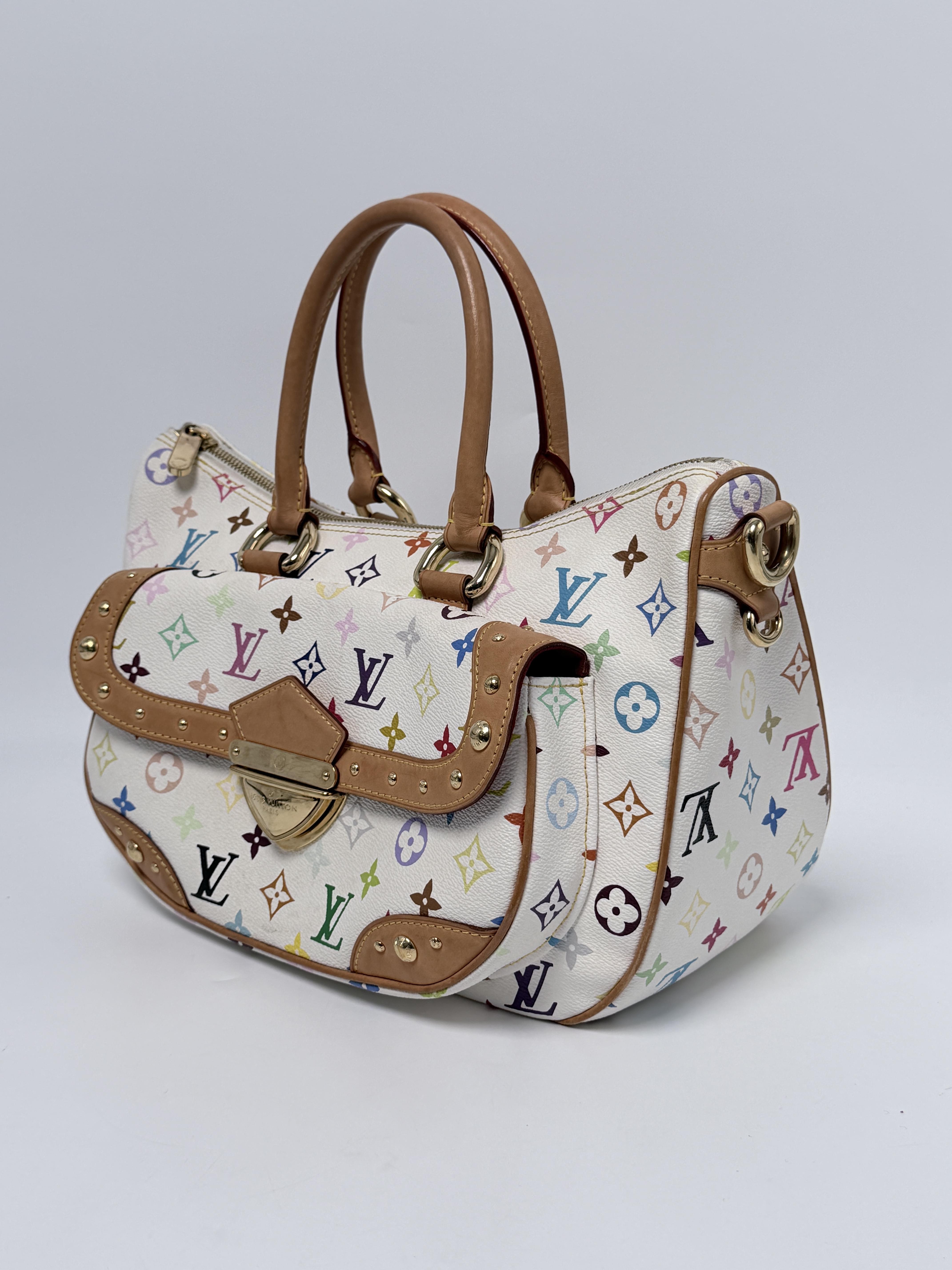 Rita Multicolore White Murakami Shoulder Handbag Bag JA1294LV