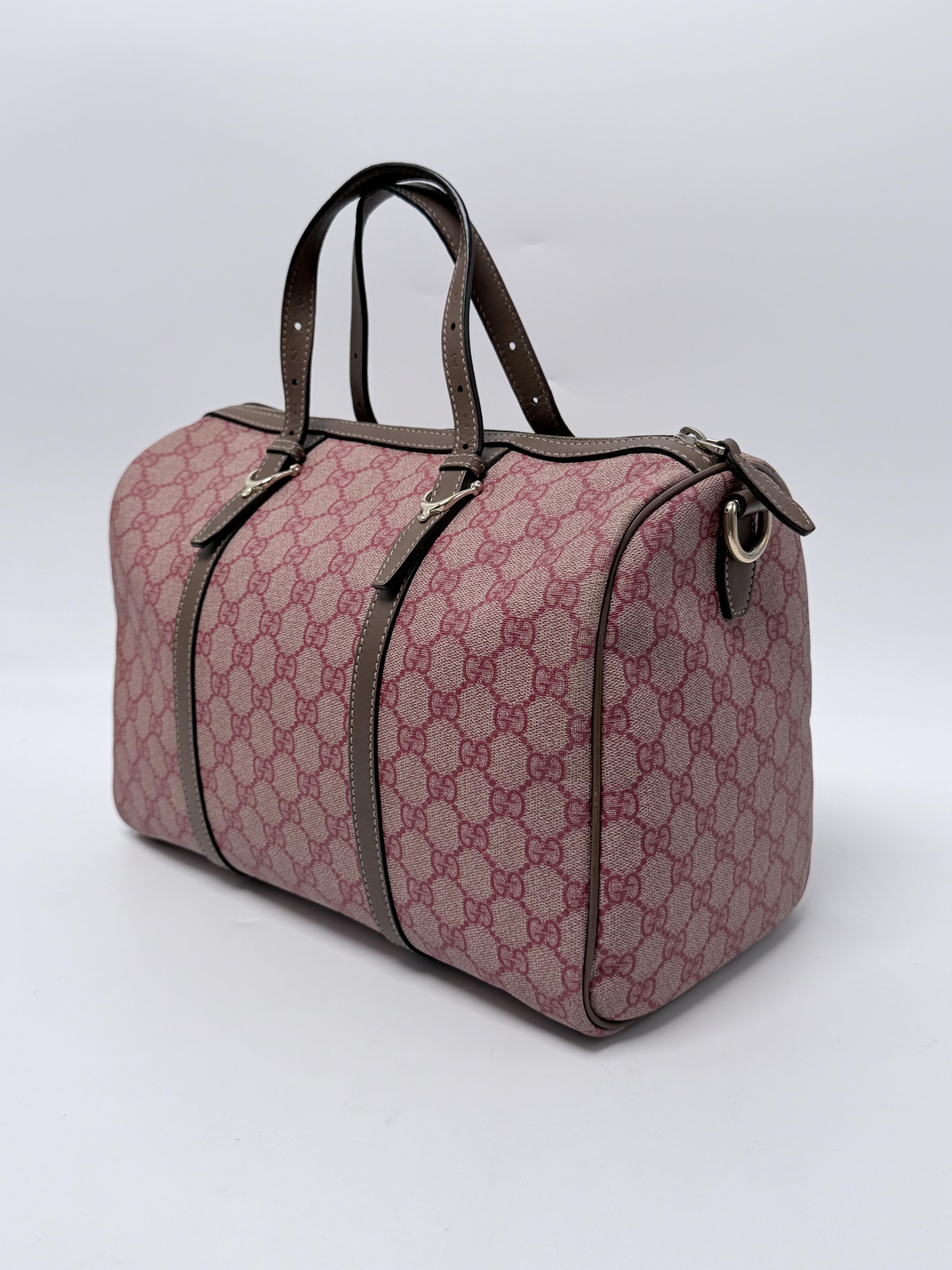 Vintage Web GG Plus Supreme Boston Joy Bag Pink Rose JD1562GG