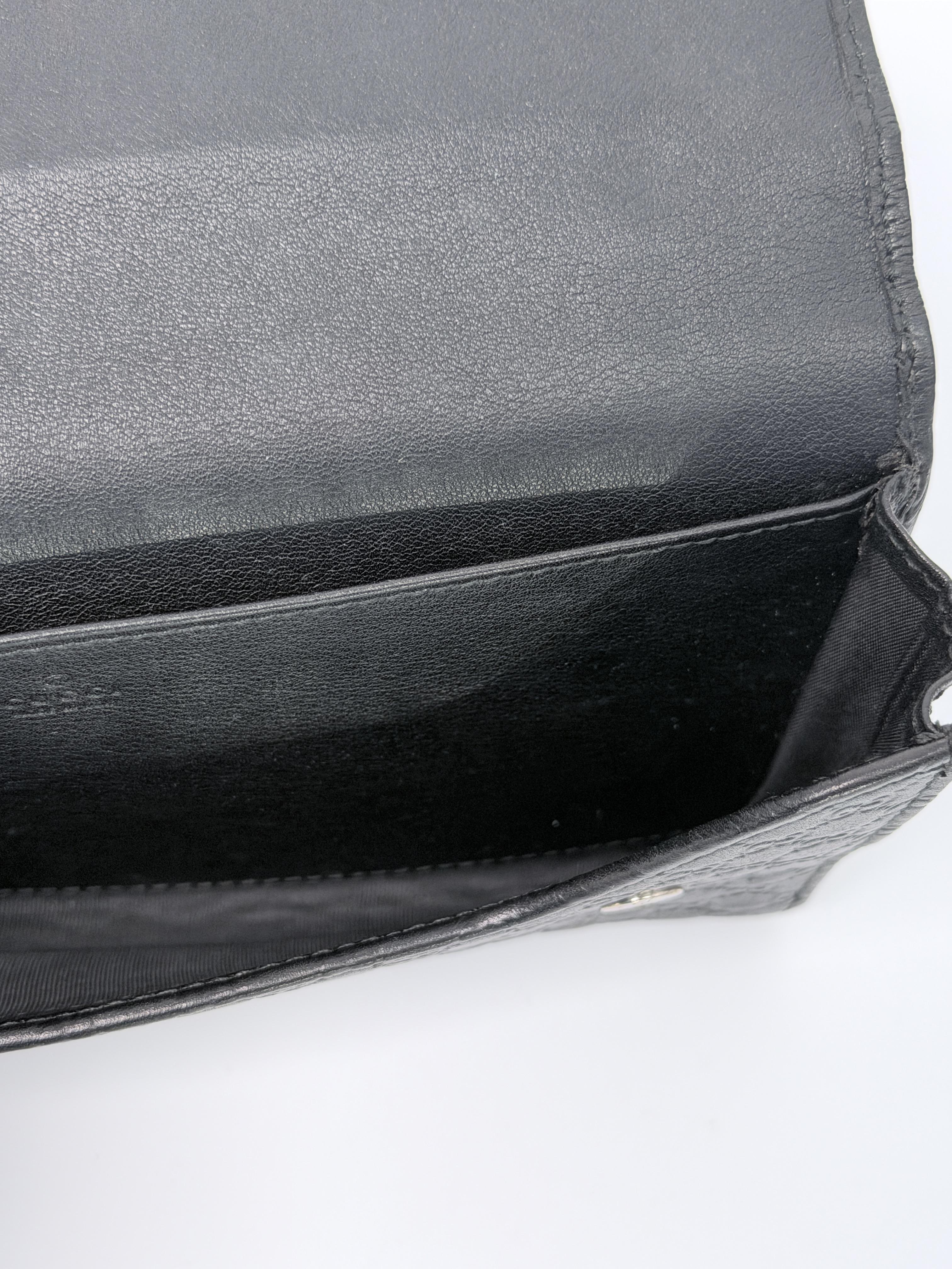 Clutches & Wristlets Black Microguccissima Wristlet Clutch Wallet with Removable Pouch JD204GG