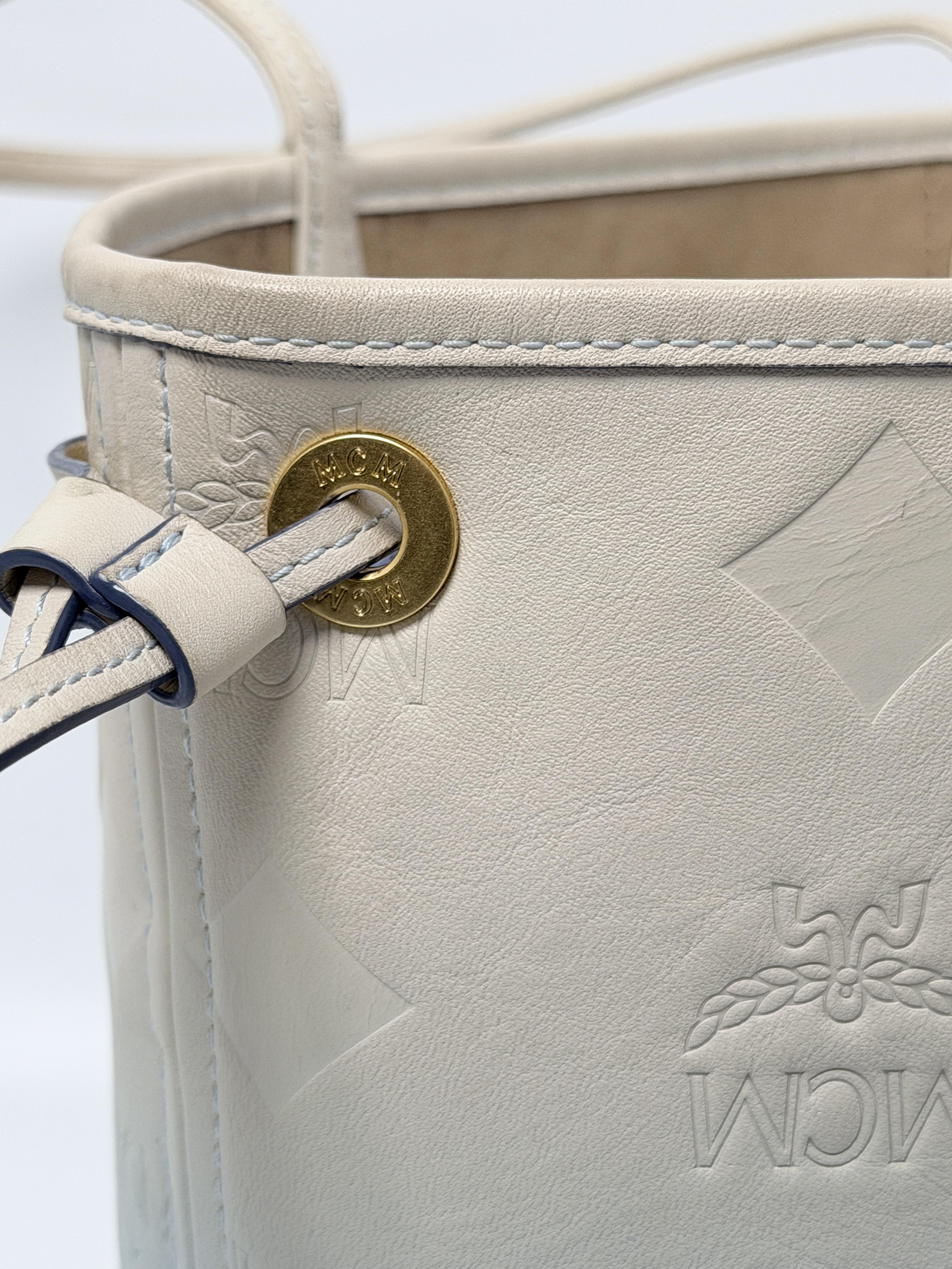 Liz Small Monogram Embossed Gradient Ombre Tote bag Shoulder JD1393MCM