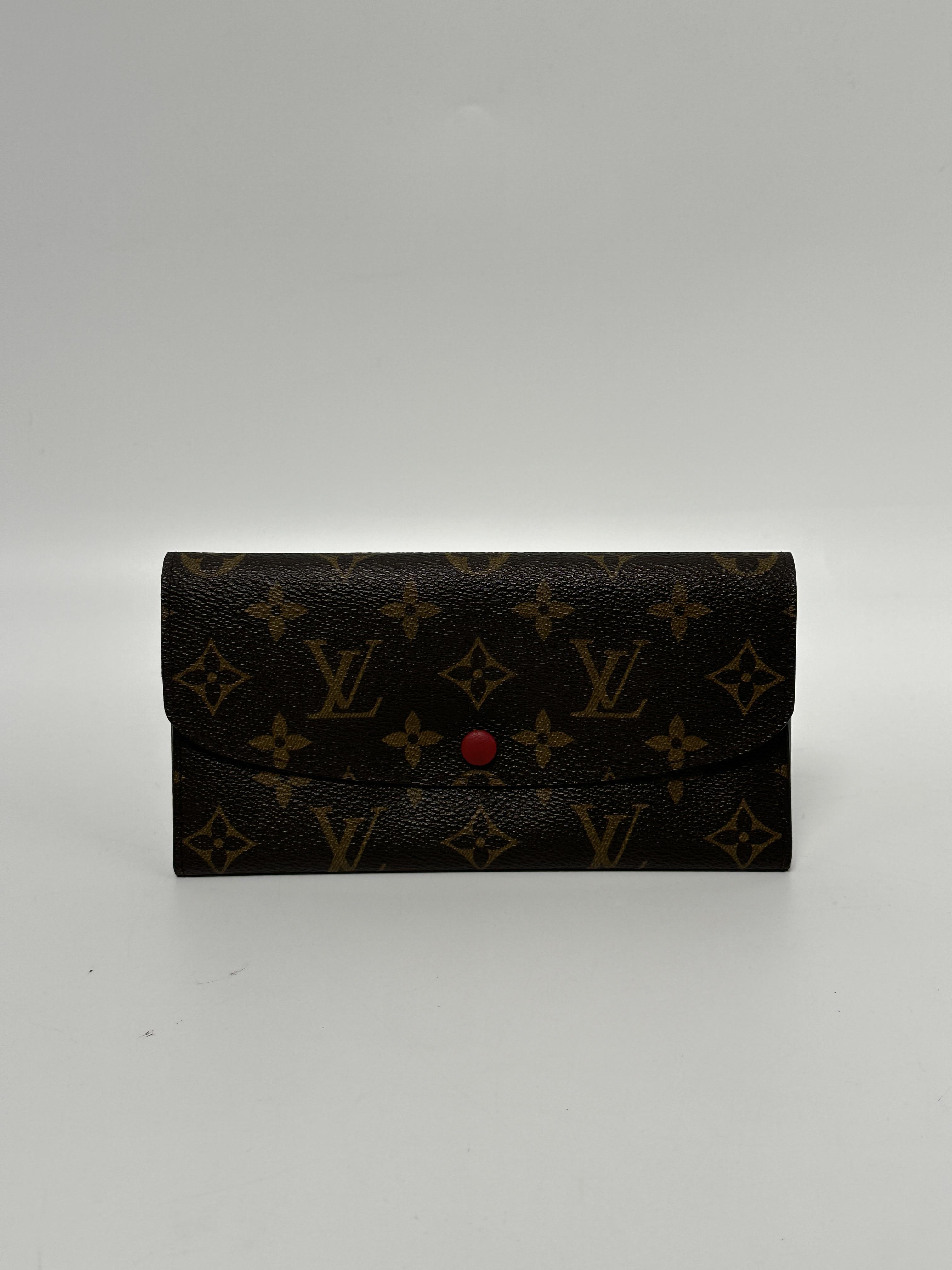 Clutches & Wristlets Emilie Long Flap Wallet Monogram Coquelicot JE307LV