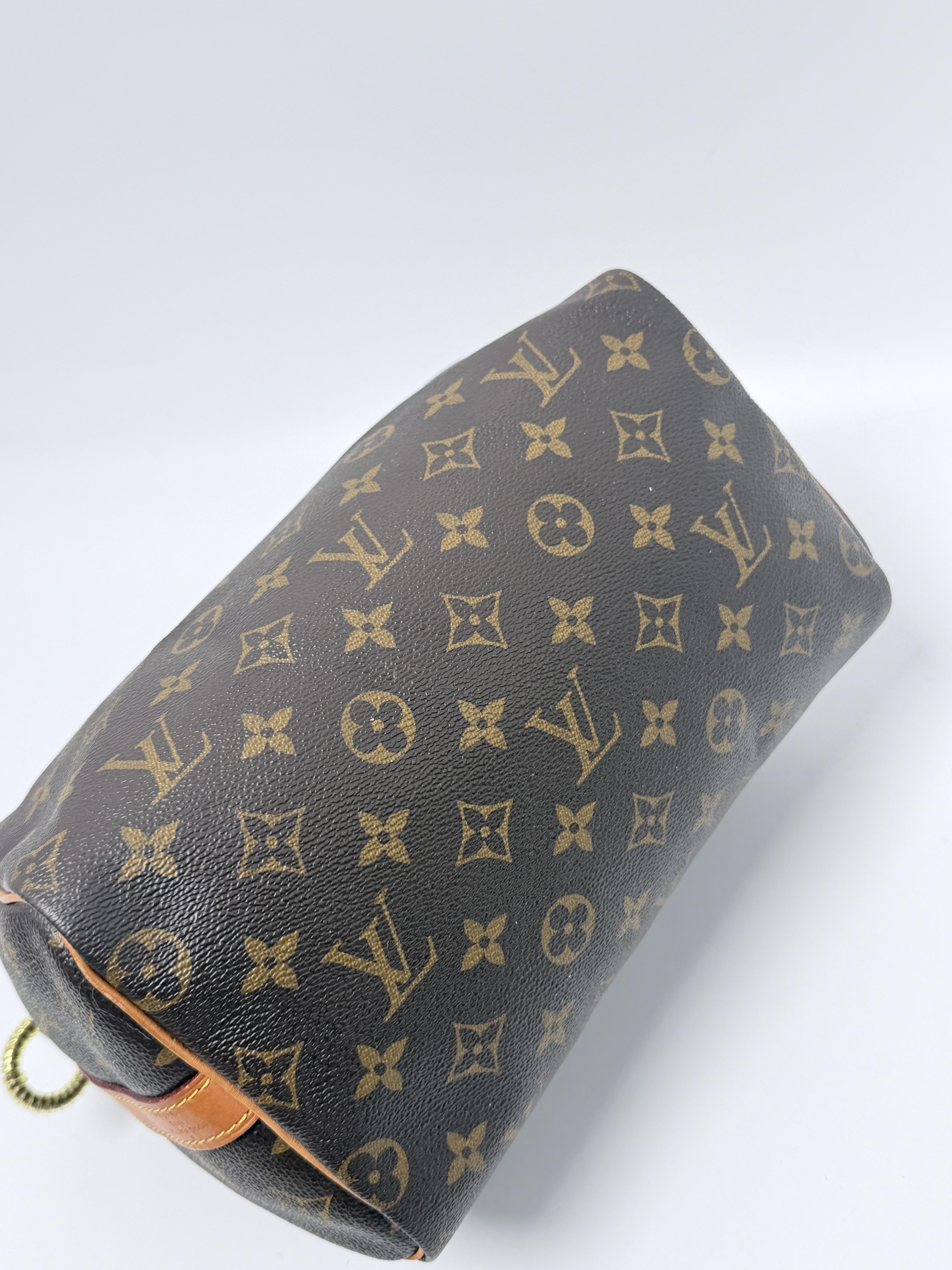 Speedy Bandouliere 25 Monogram Shoulder Handbag Tote Bag XU085LV