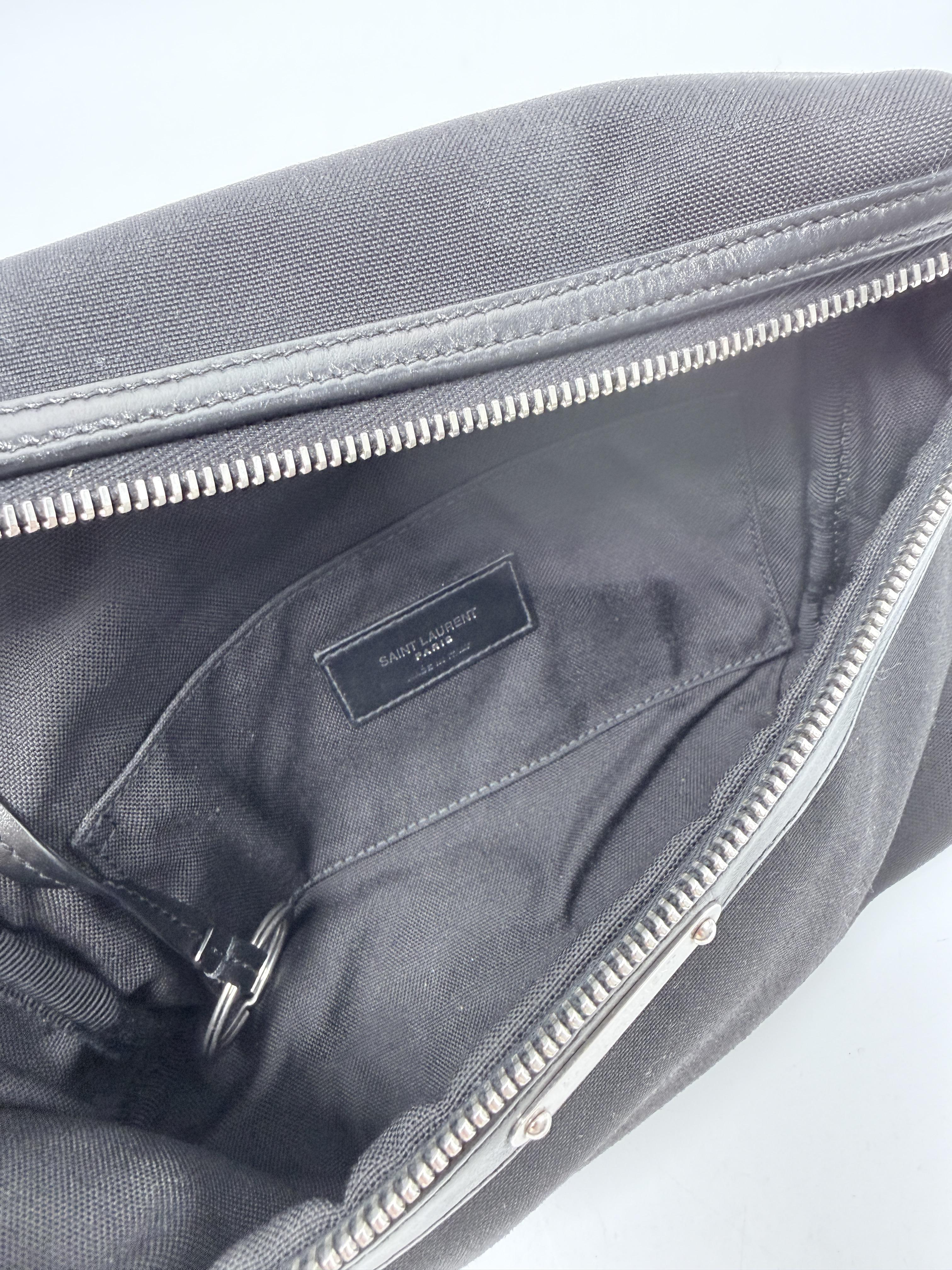 Saint Laurent Black City Belt Bag Fanny Pack Sling Crossbody JP002YS