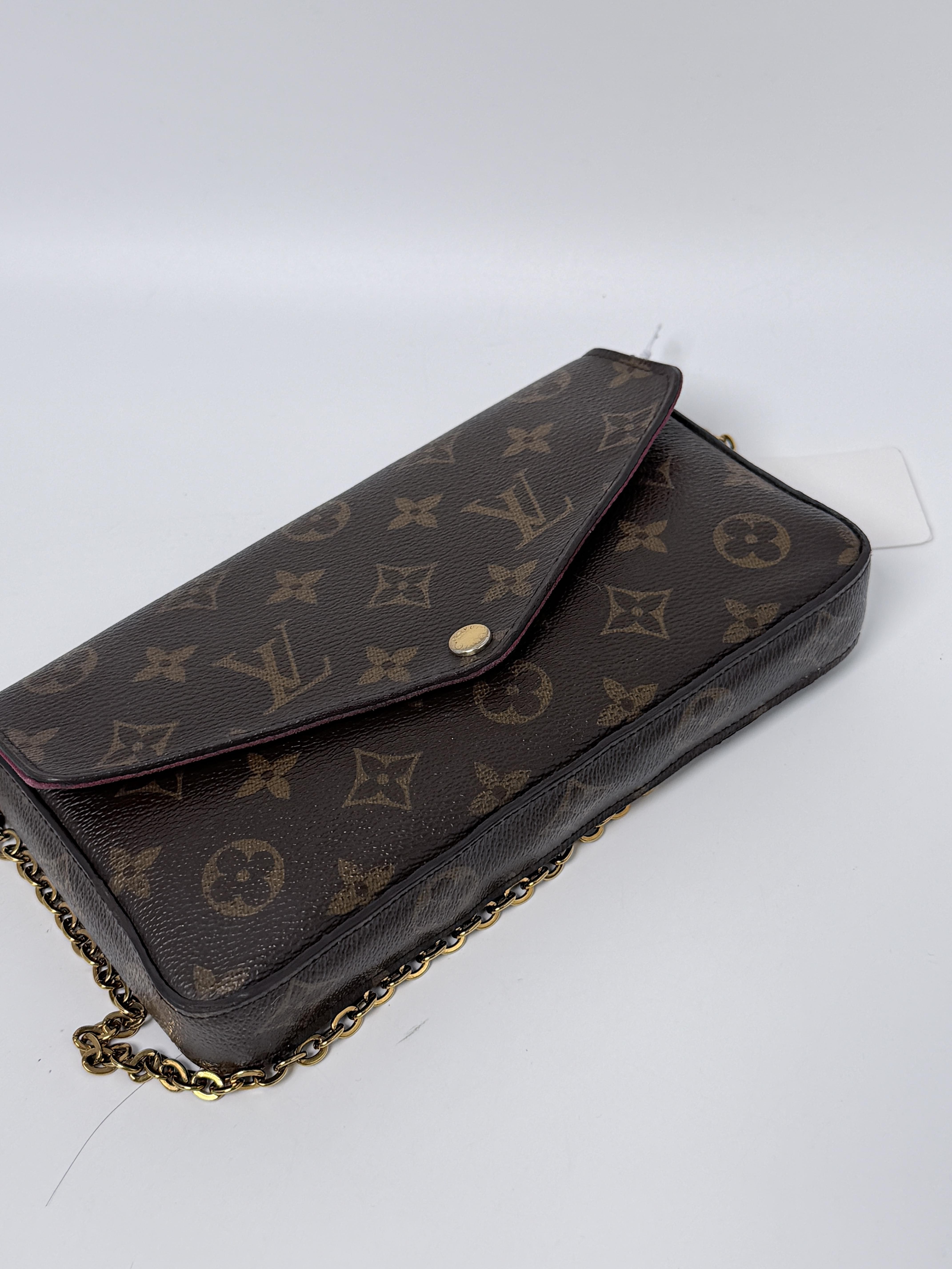 Monogram Félicie Pochette 3in1 Crossbody Clutch Shoulder Handbag JC141LV