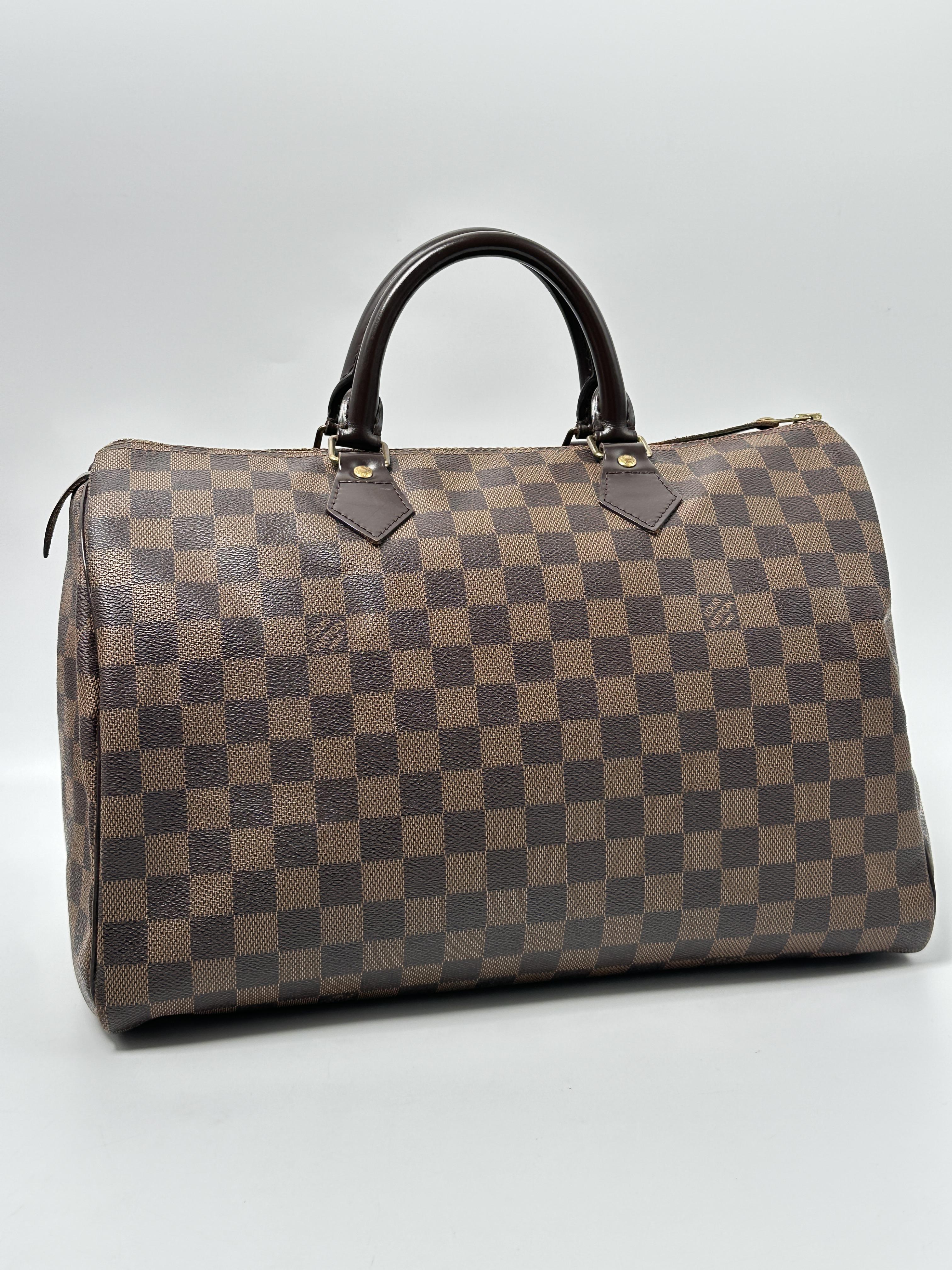 Damier Ebene Speedy 35 Top Handle Bag JA614LV