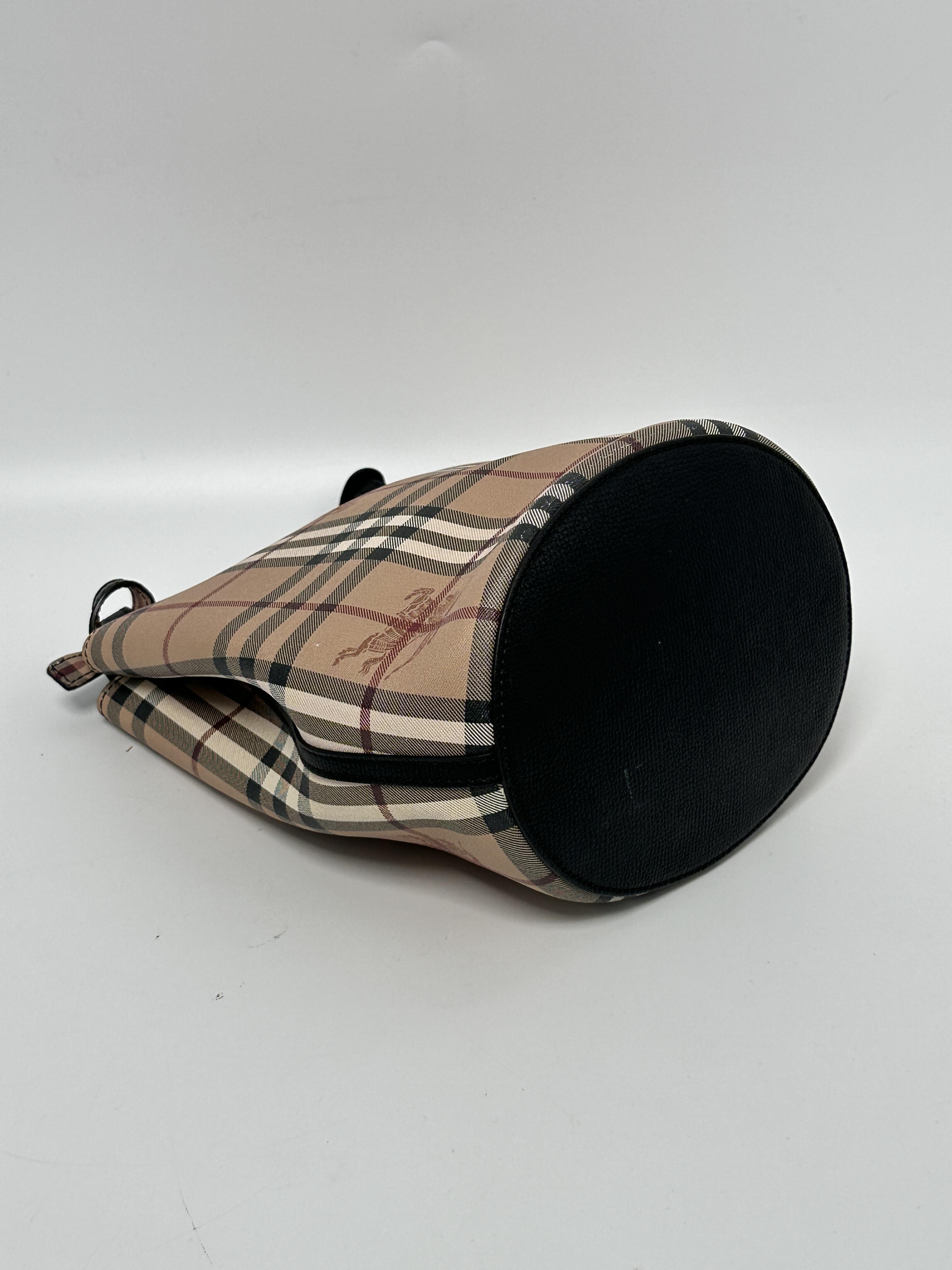 Small Lorne Haymarket Check Bucket Bag ZS147BR