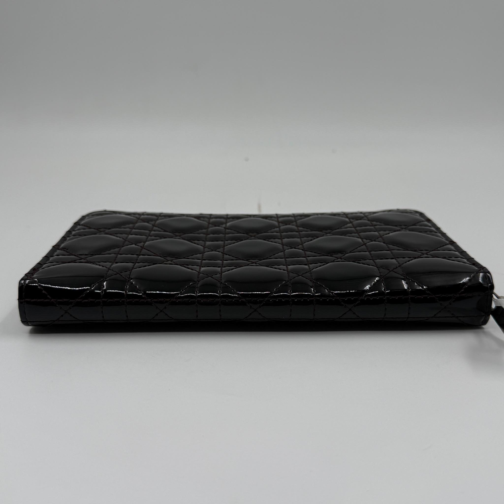 authentic patent cannage zip around long DR13Fei