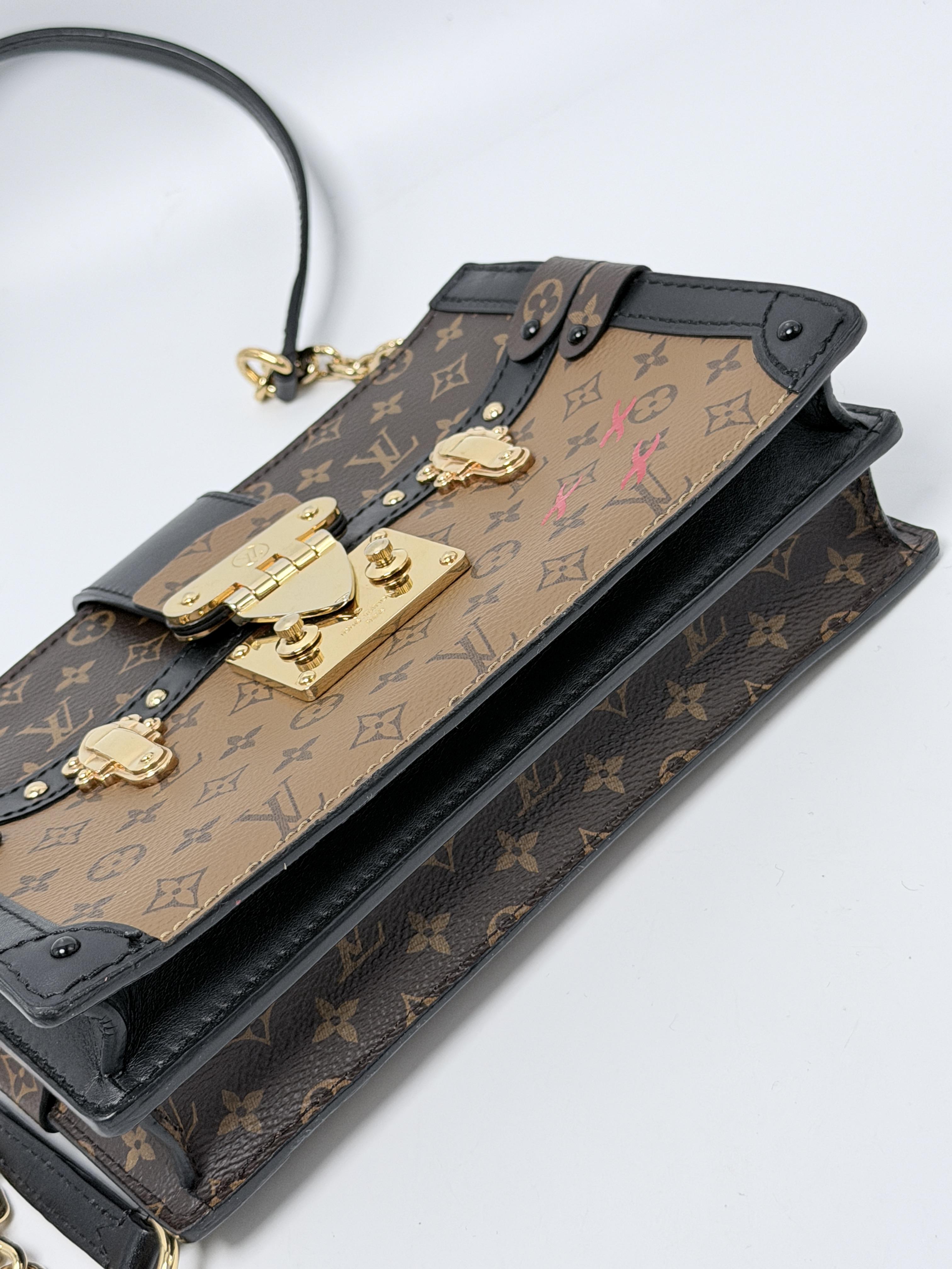 Monogram Reverse Trunk Clutch Crossbody Bag ZS110LV