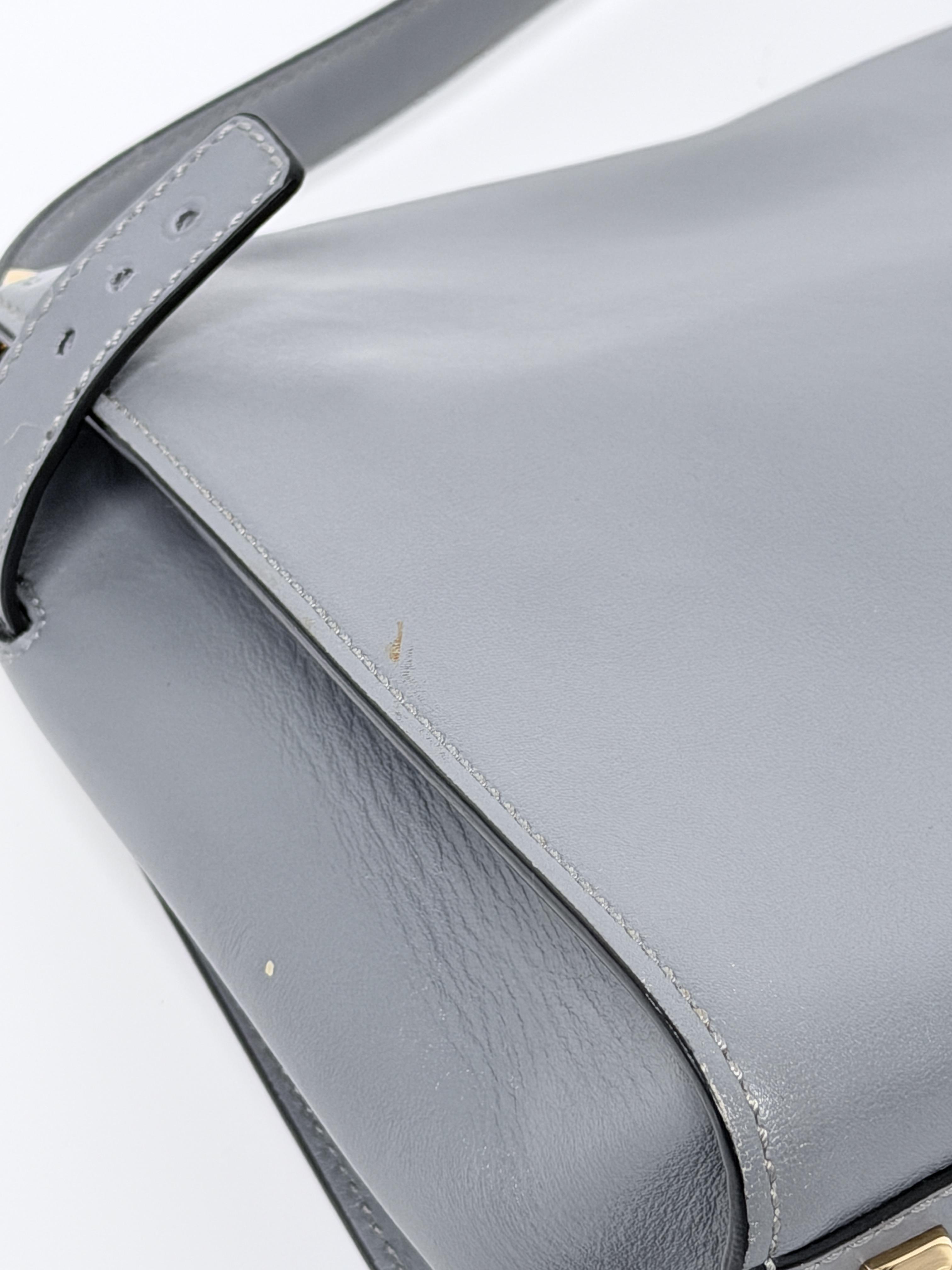 Pre-owned Valentino Leather Shoulder Bags Valentino Garavani Gray Top Handle Shoulder Bag YMVL11