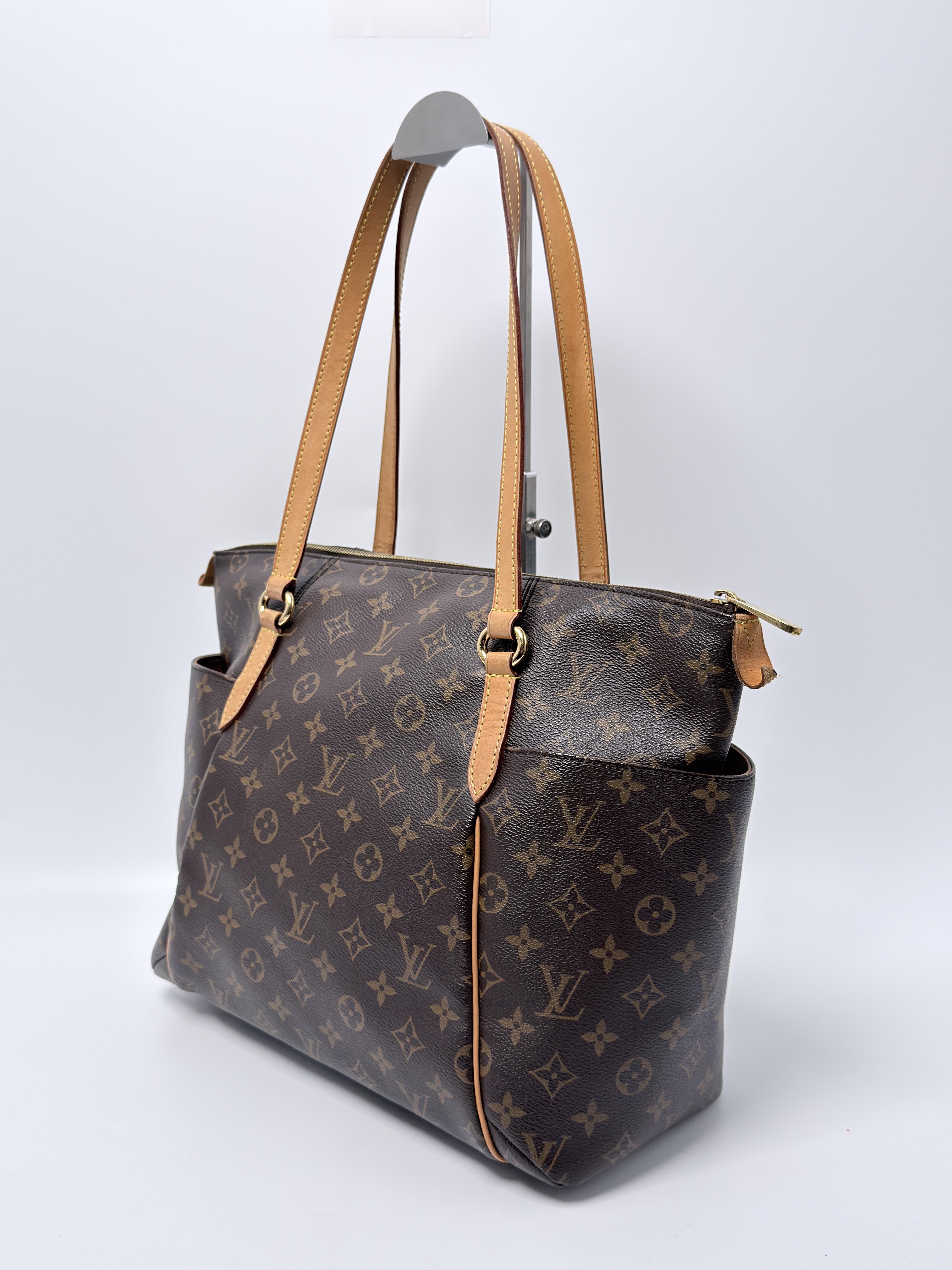 Monogram Totally MM Brown Handle Tote Bag Shoulder Handbag JD1538LV