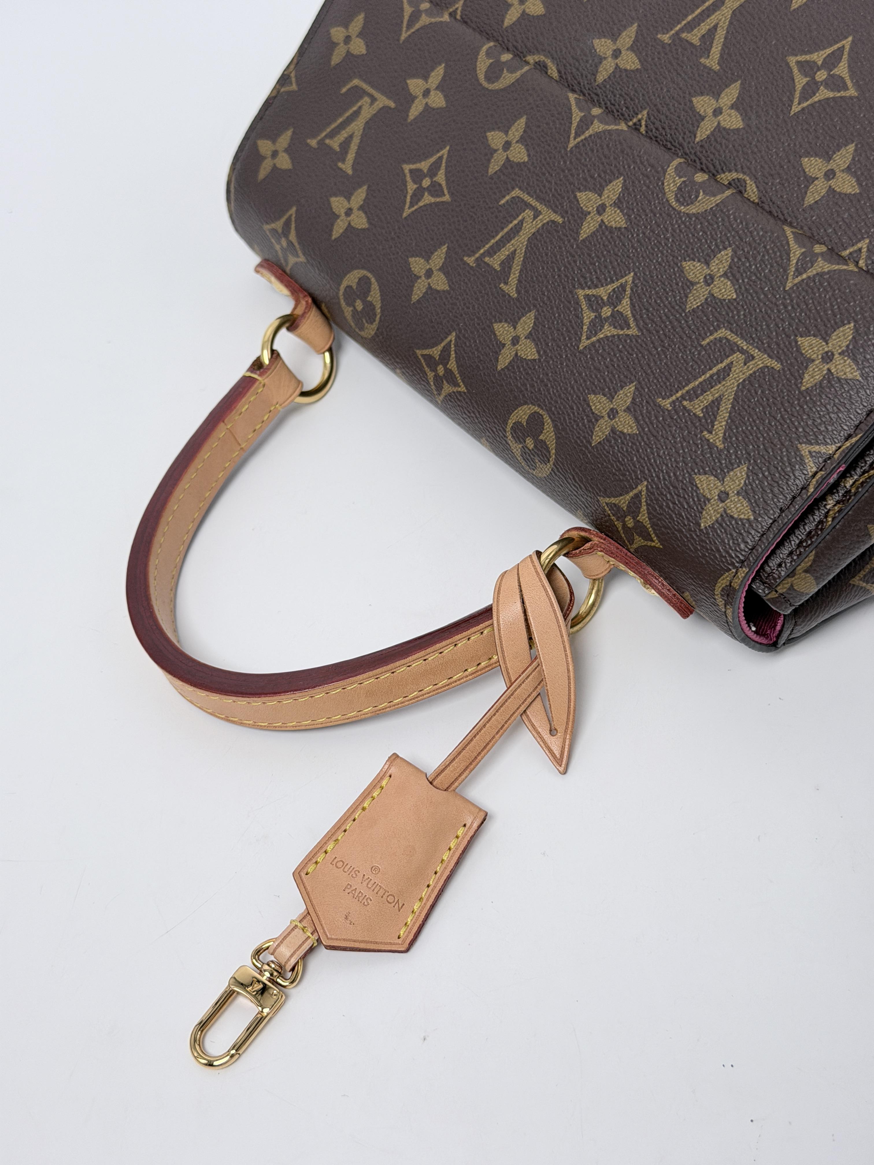 Cluny BB Bordeaux Fuchsia Handle Handbag Crossbody Bag XU062LV