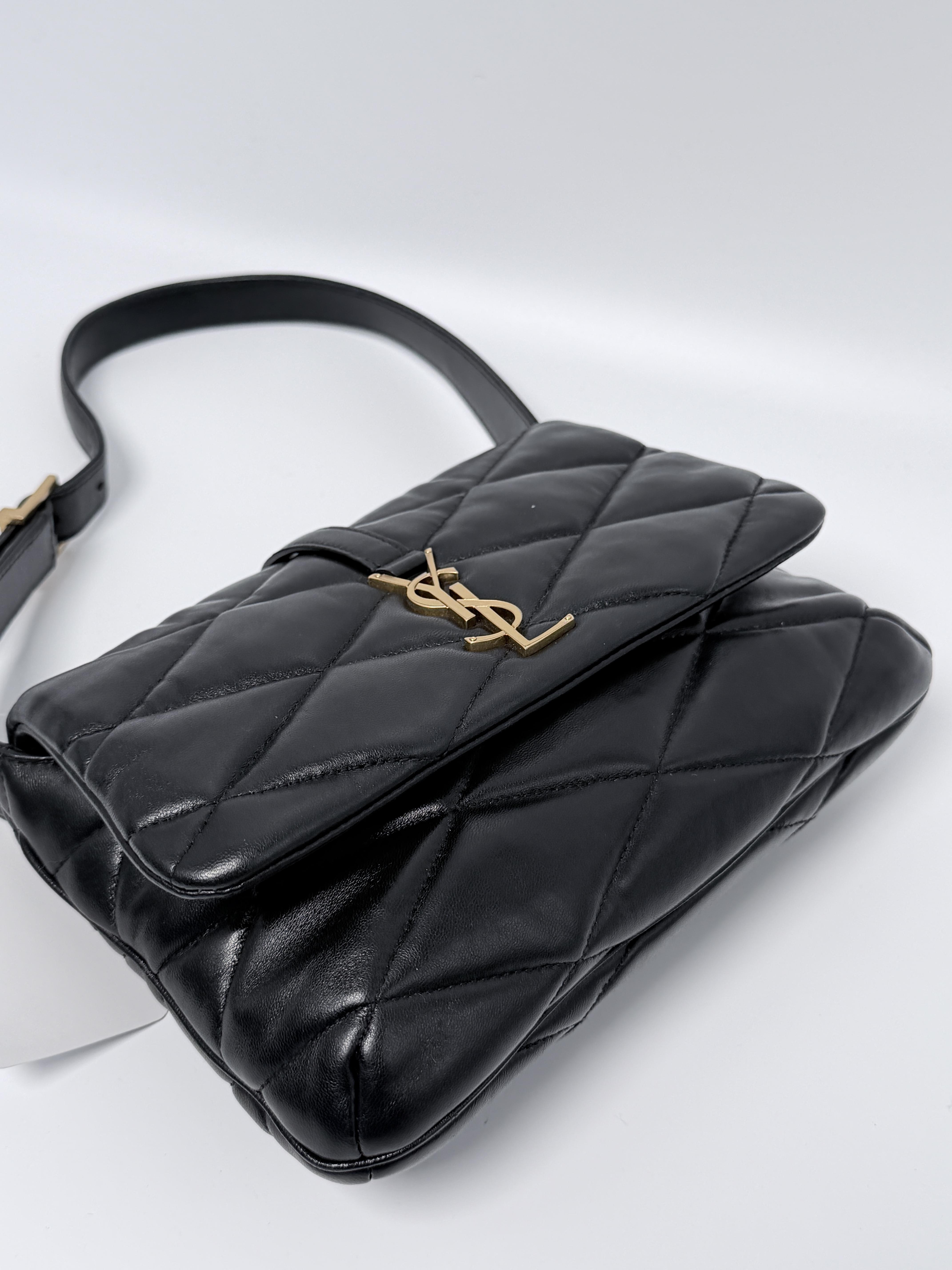 Pre-owned Yves Saint Laurent leather Shoulder Bags Saint Laurent Puffer Small Quilted Shoulder Bag ZS003YS