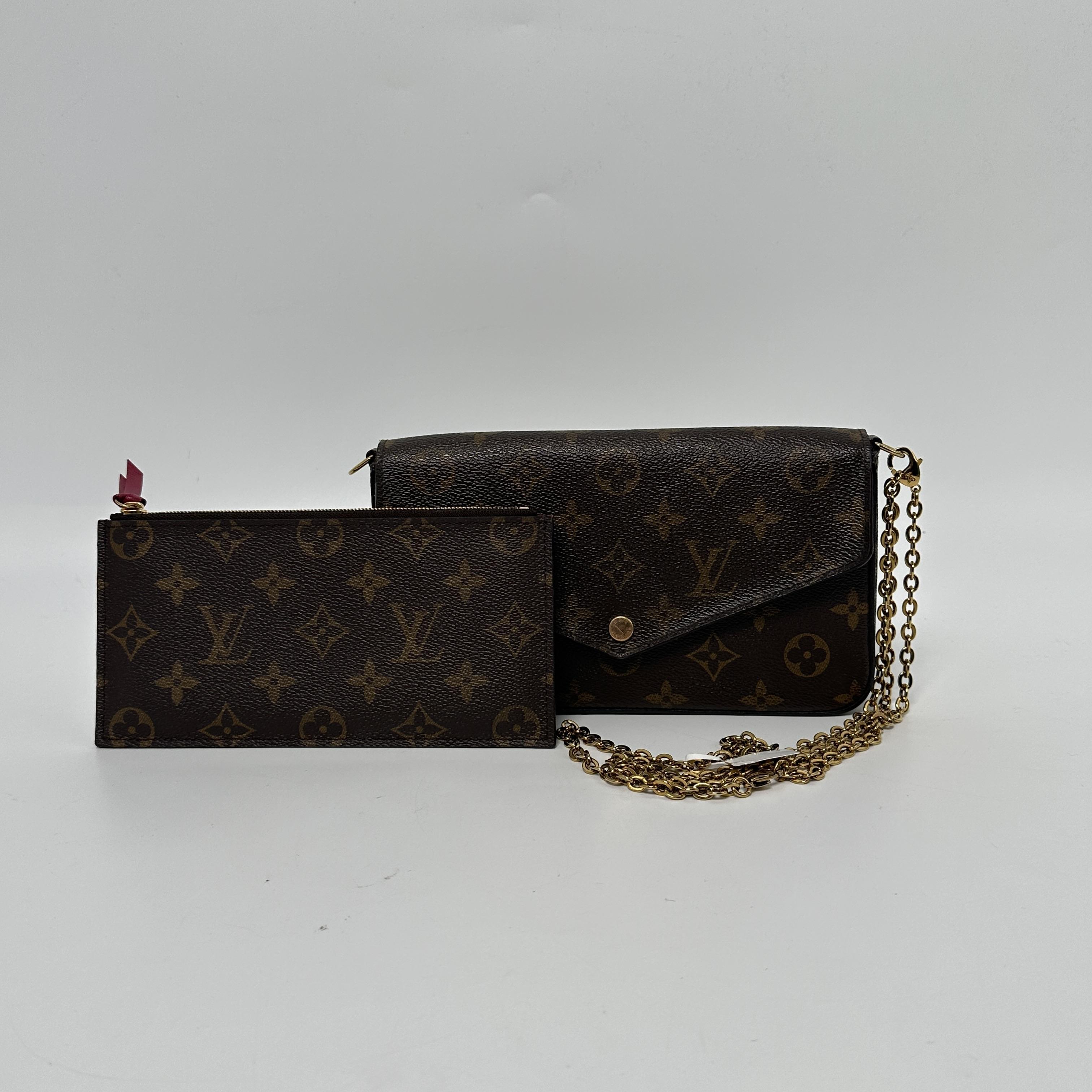 Monogram Félicie Pochette 3in1 Crossbody Clutch Shoulder Handbag JA929LV